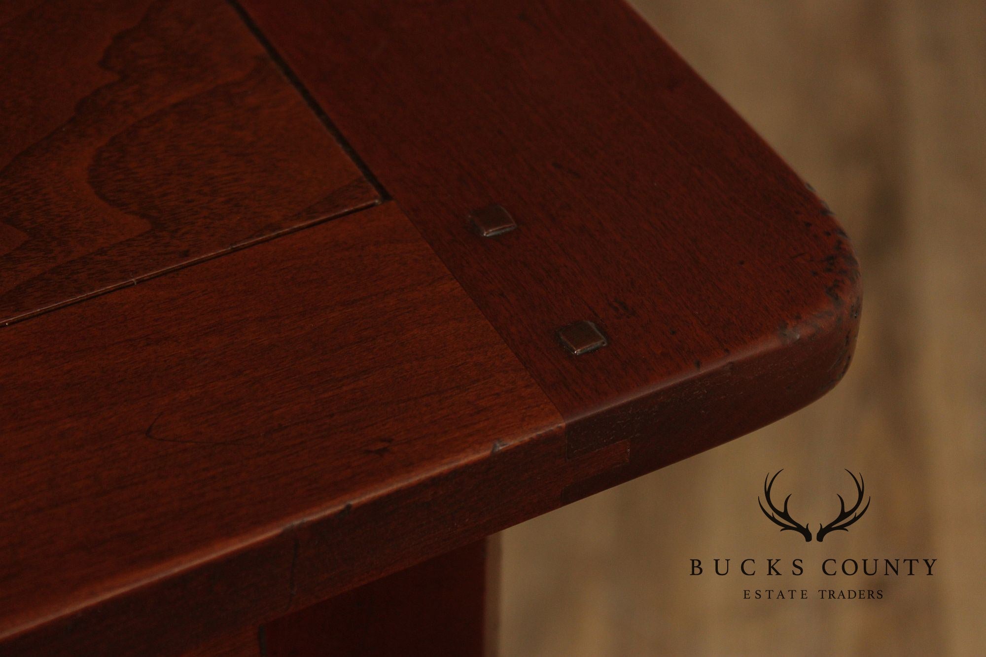 French Country Style Walnut Console Table