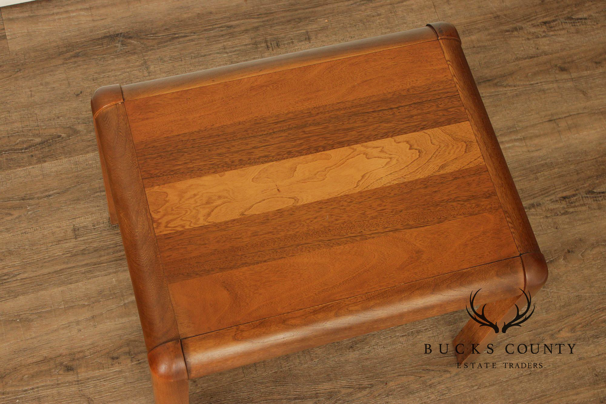 Lane Modern Pair of Teak Side Tables