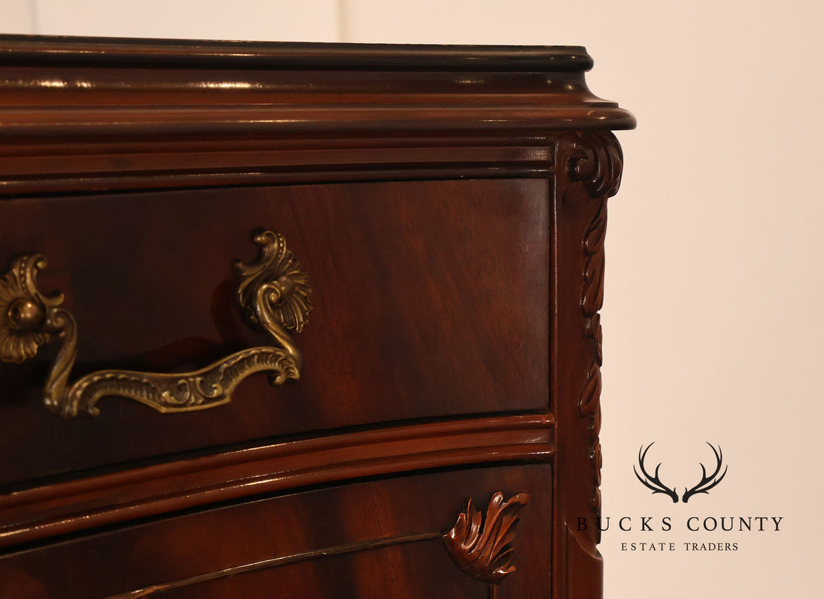 Vintage 1940s Mahogany High Chest