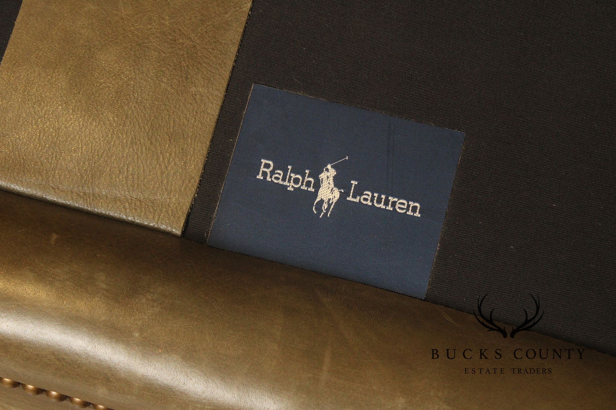 Ralph Lauren Even Arm Leather Sofa