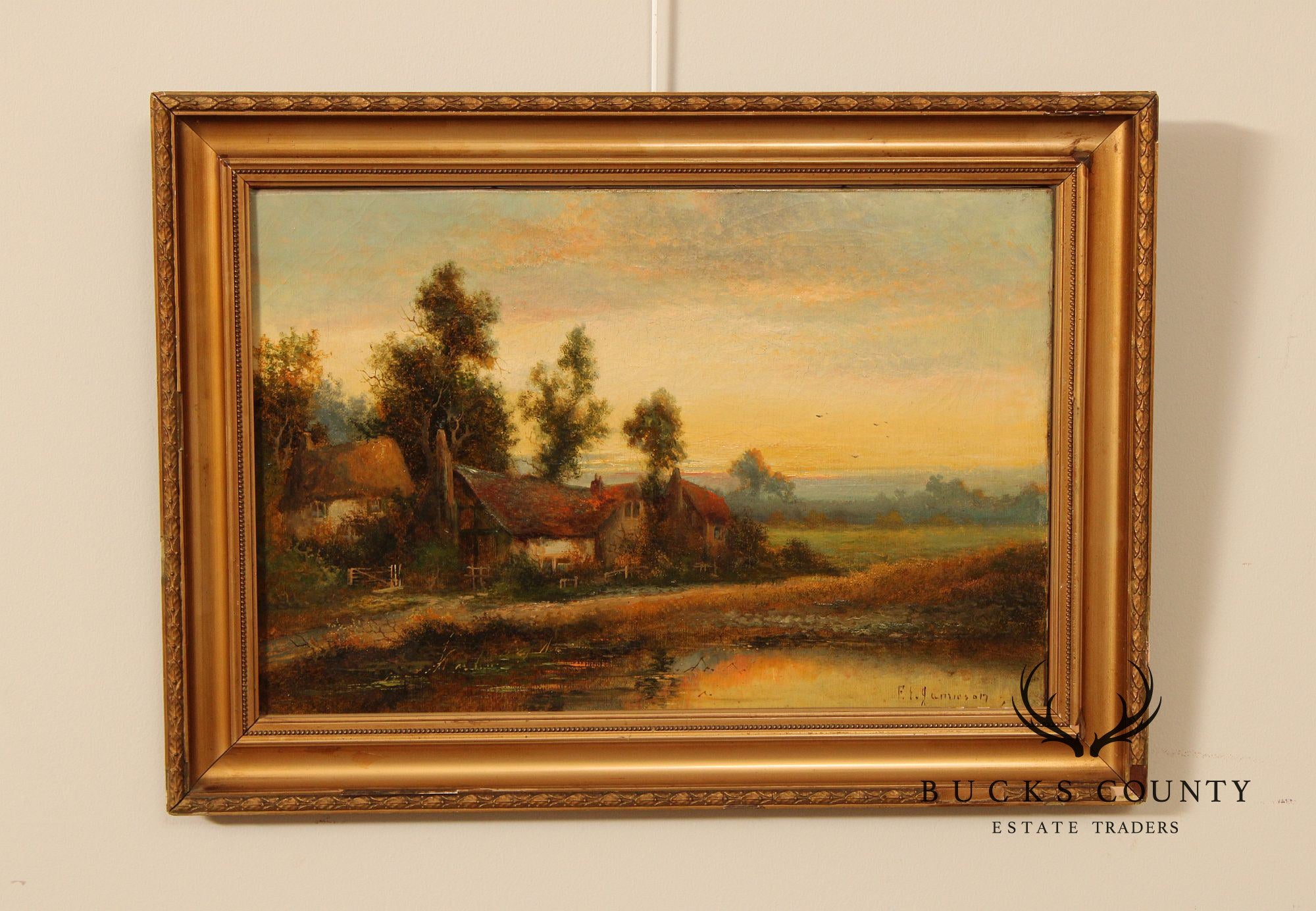 Francis Jamieson Framed Scottish Landscape Oil Painting