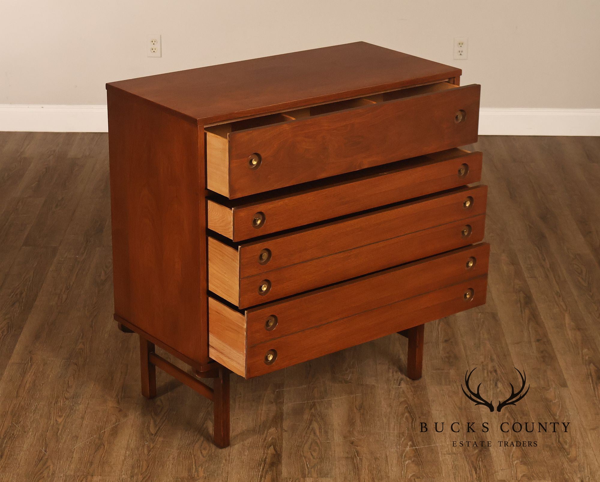 Mid Century Modern Walnut Chest of Drawers