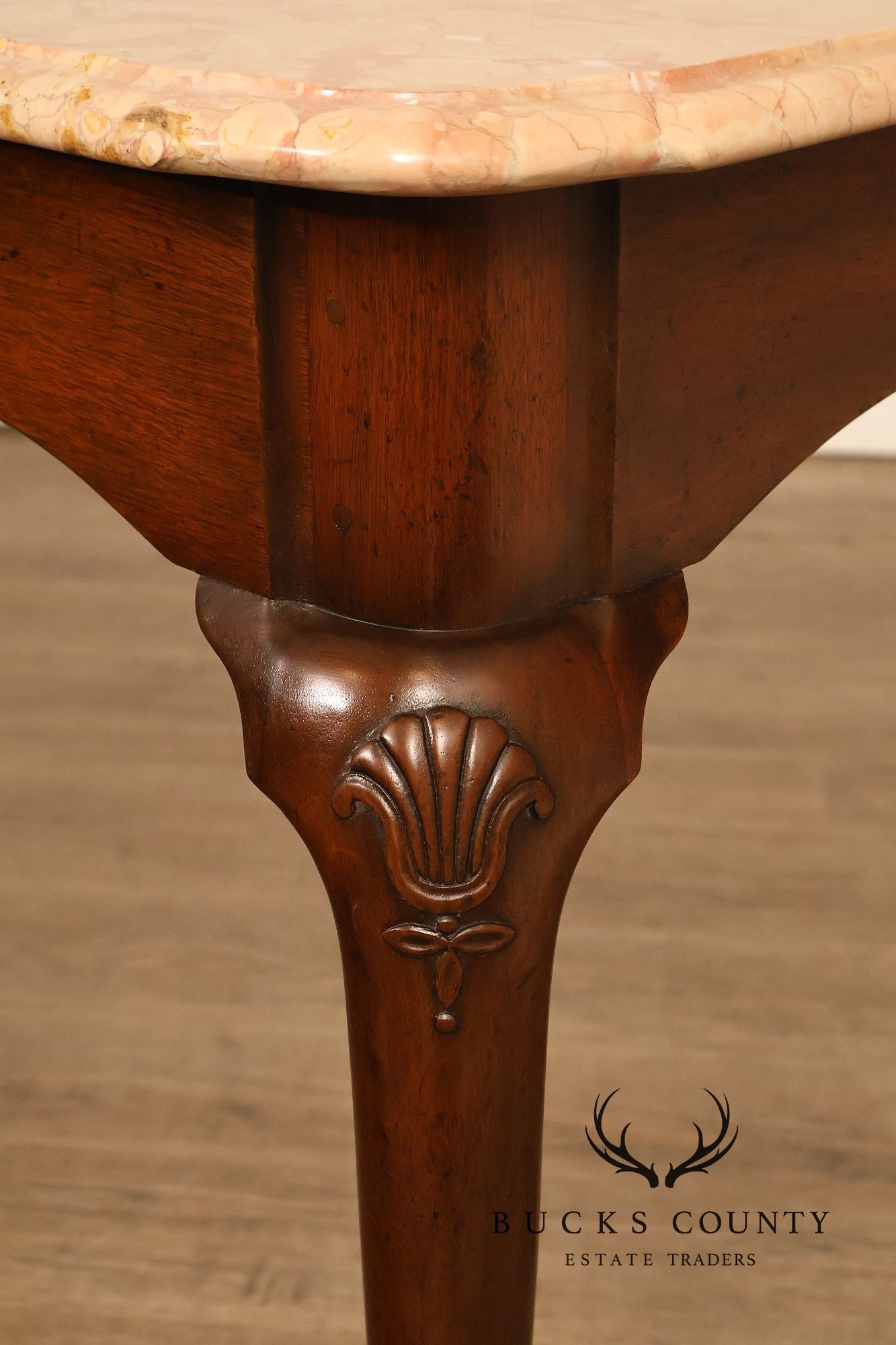 Kittinger Colonial Williamsburg Marble Top Mahogany Server