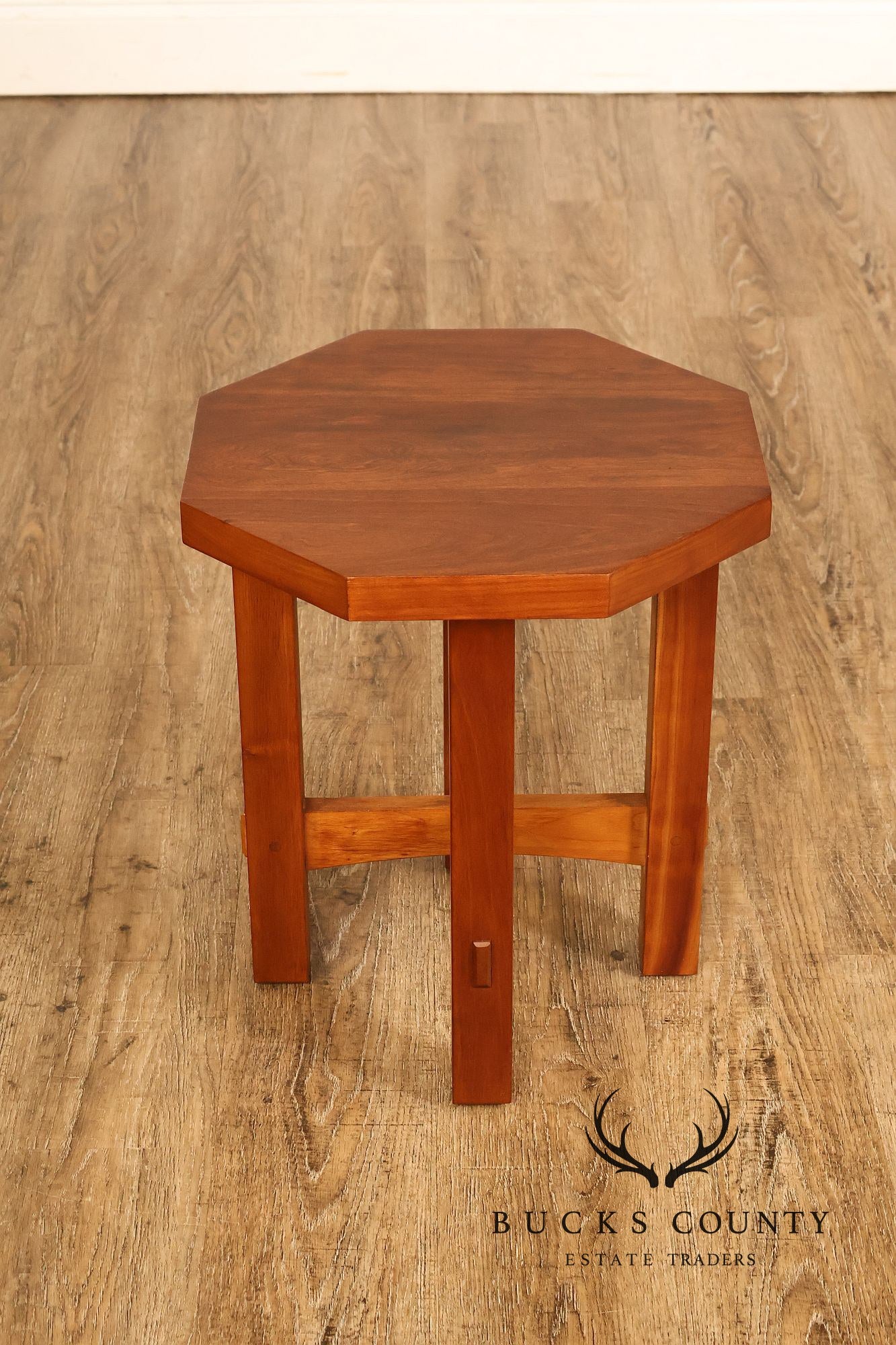 Stickley Mission Collection Cherry Octagonal Tabouret