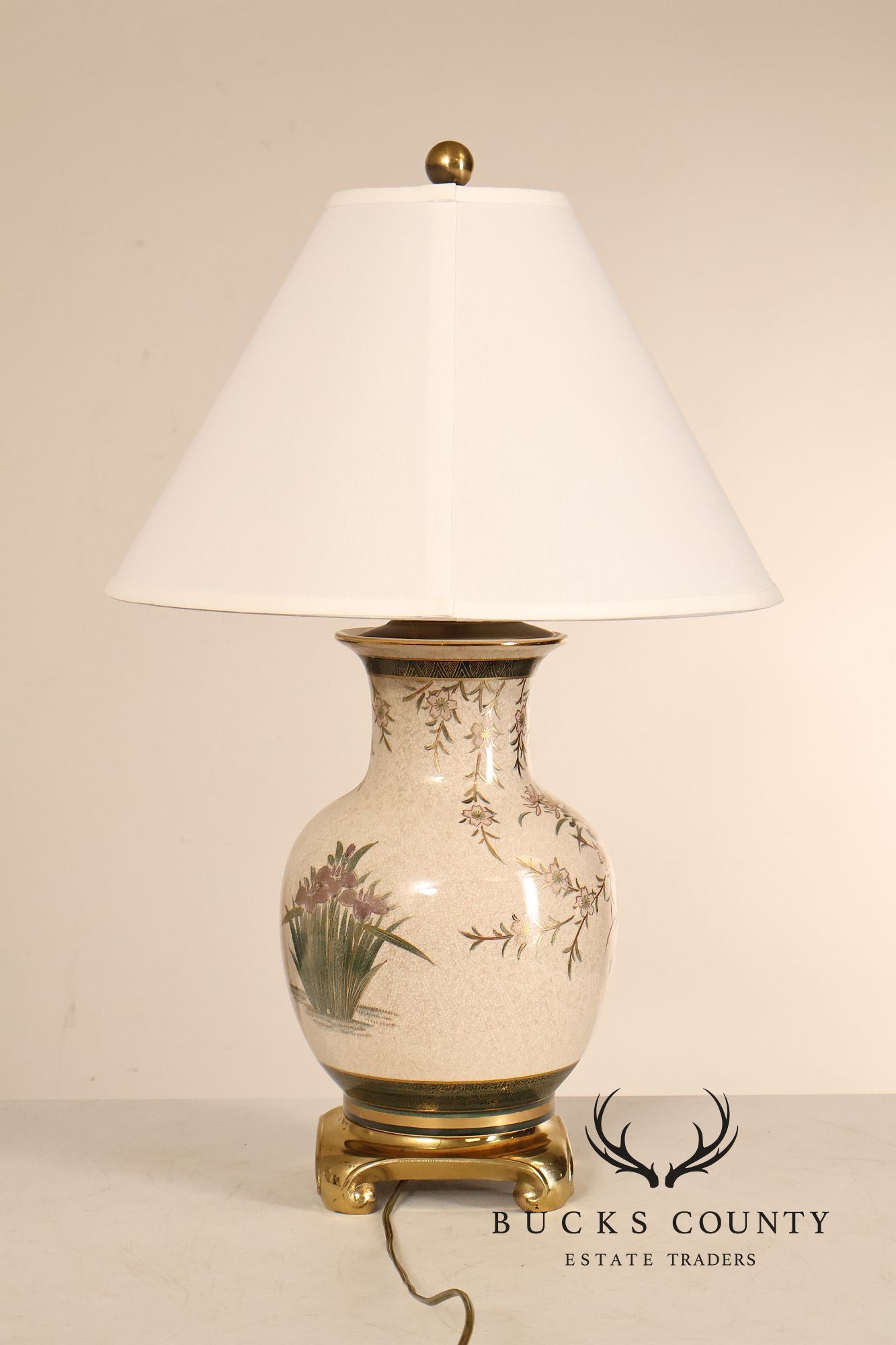 Japanese Style Porcelain Table Lamp