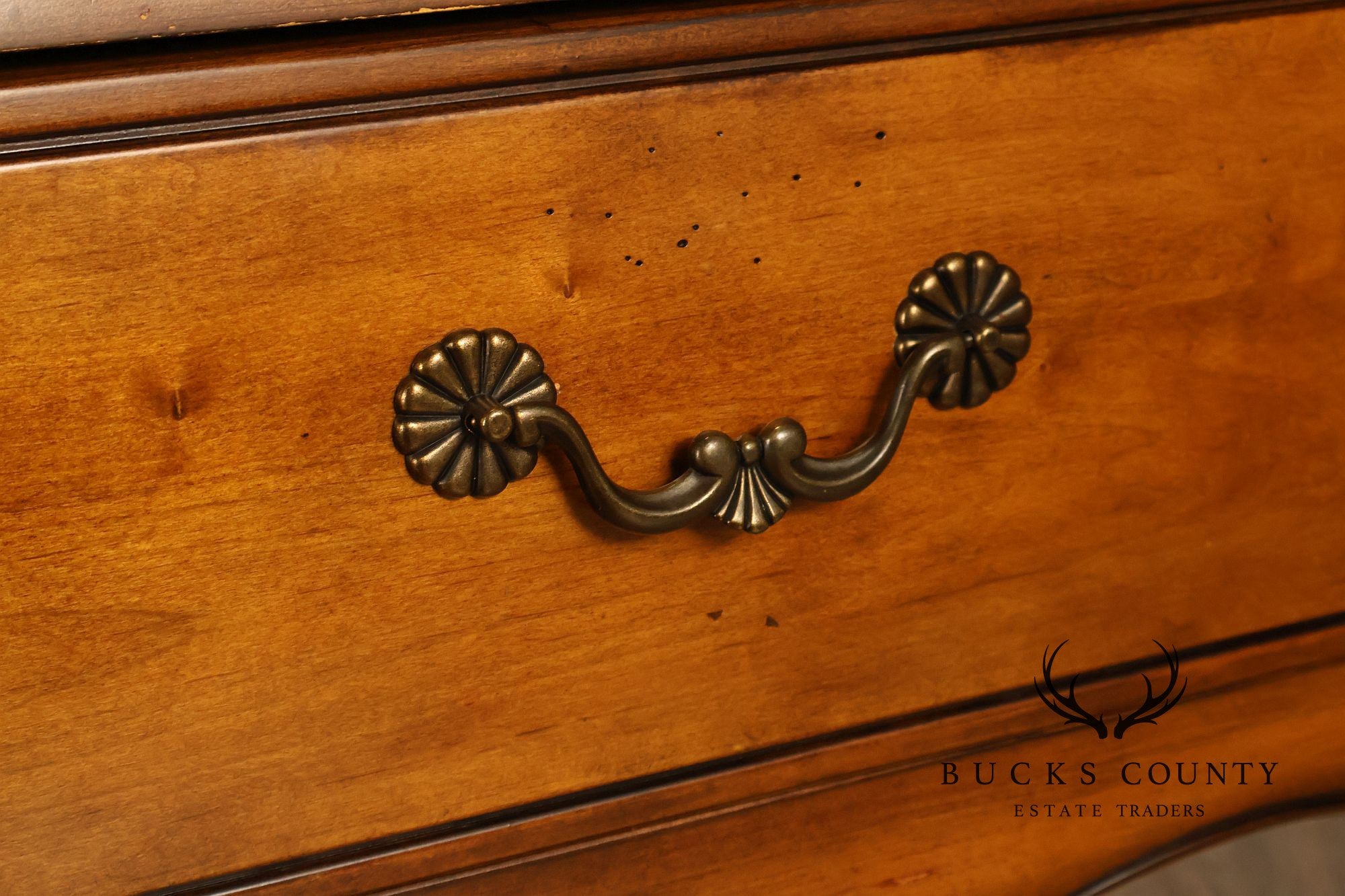 Drexel Heritage French Provincial Sideboard With Metal Scroll Baker's Rack