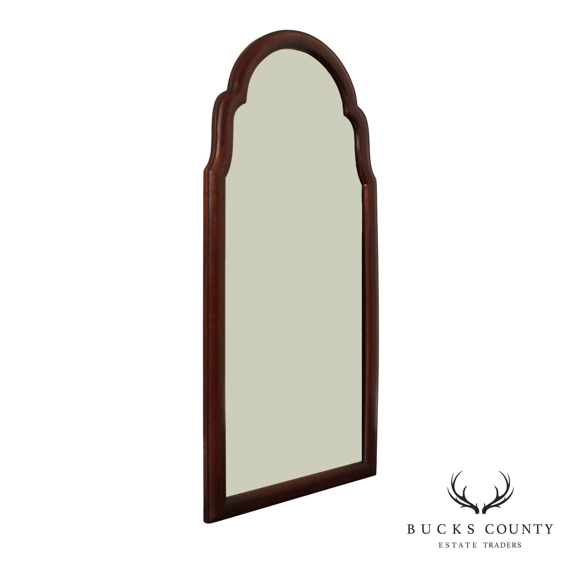 Queen Anne Style Solid Mahogany Keyhole Wall Mirror