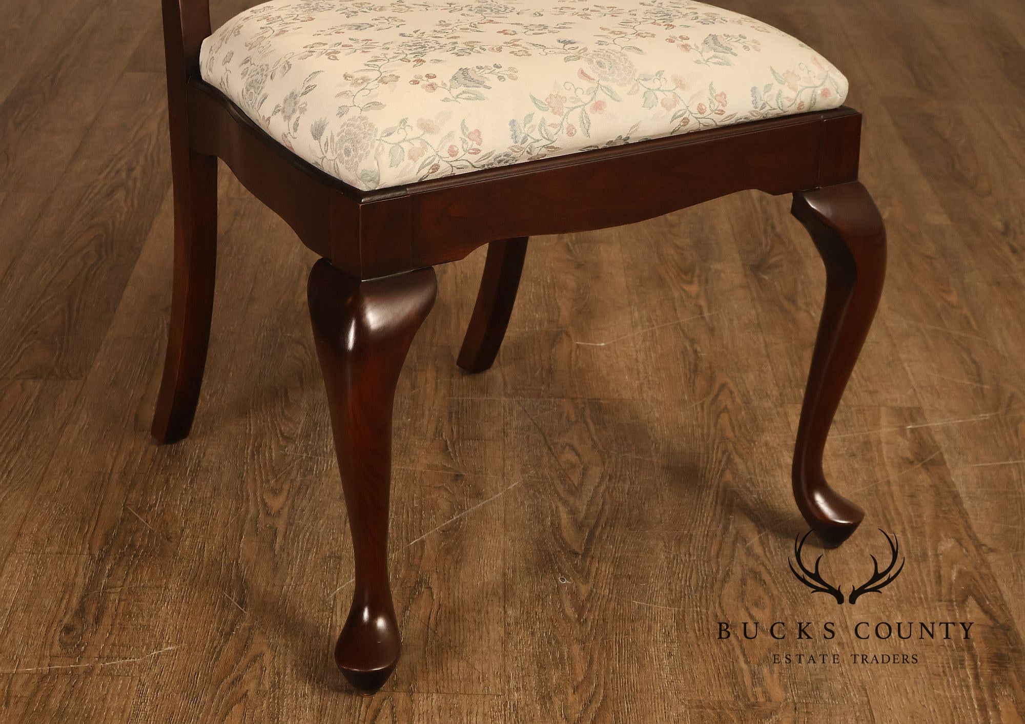 Harden Queen Anne Style Set of Six Cherry Dining Chairs