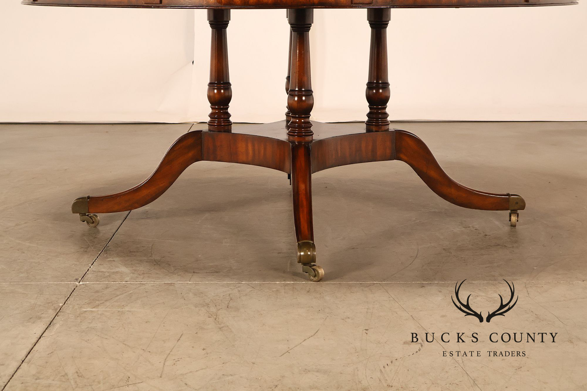 Maitland Smith 'Roundabout' Mahogany Expandable Dining Table