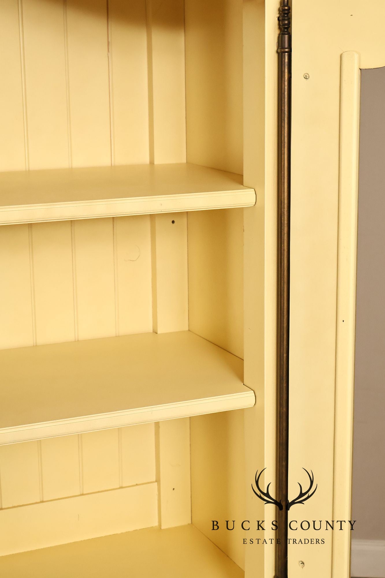 French Country Style Distress Painted China Cabinet