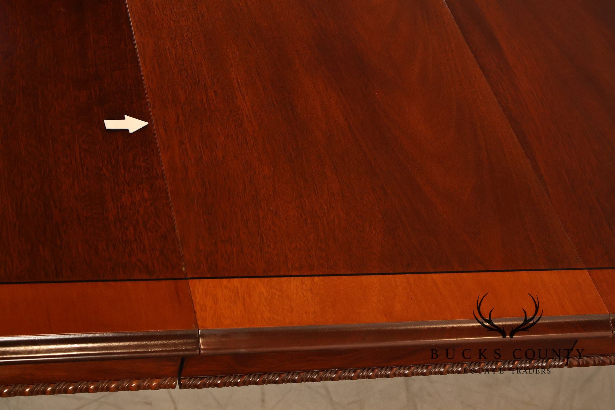 Stickley Chippendale Style Mahogany Expandable Dining Table