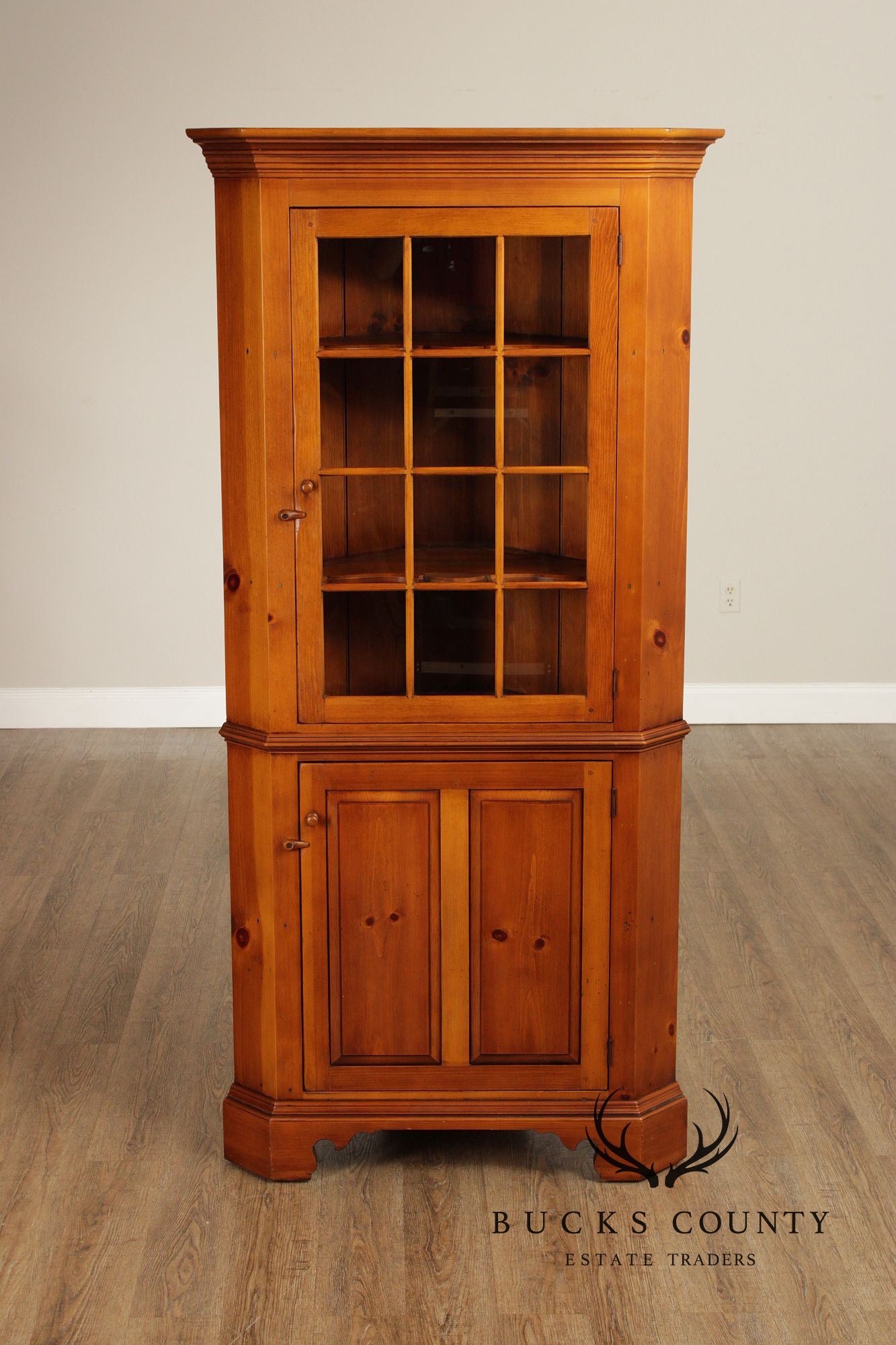 William Draper Country Pine Corner Cabinet