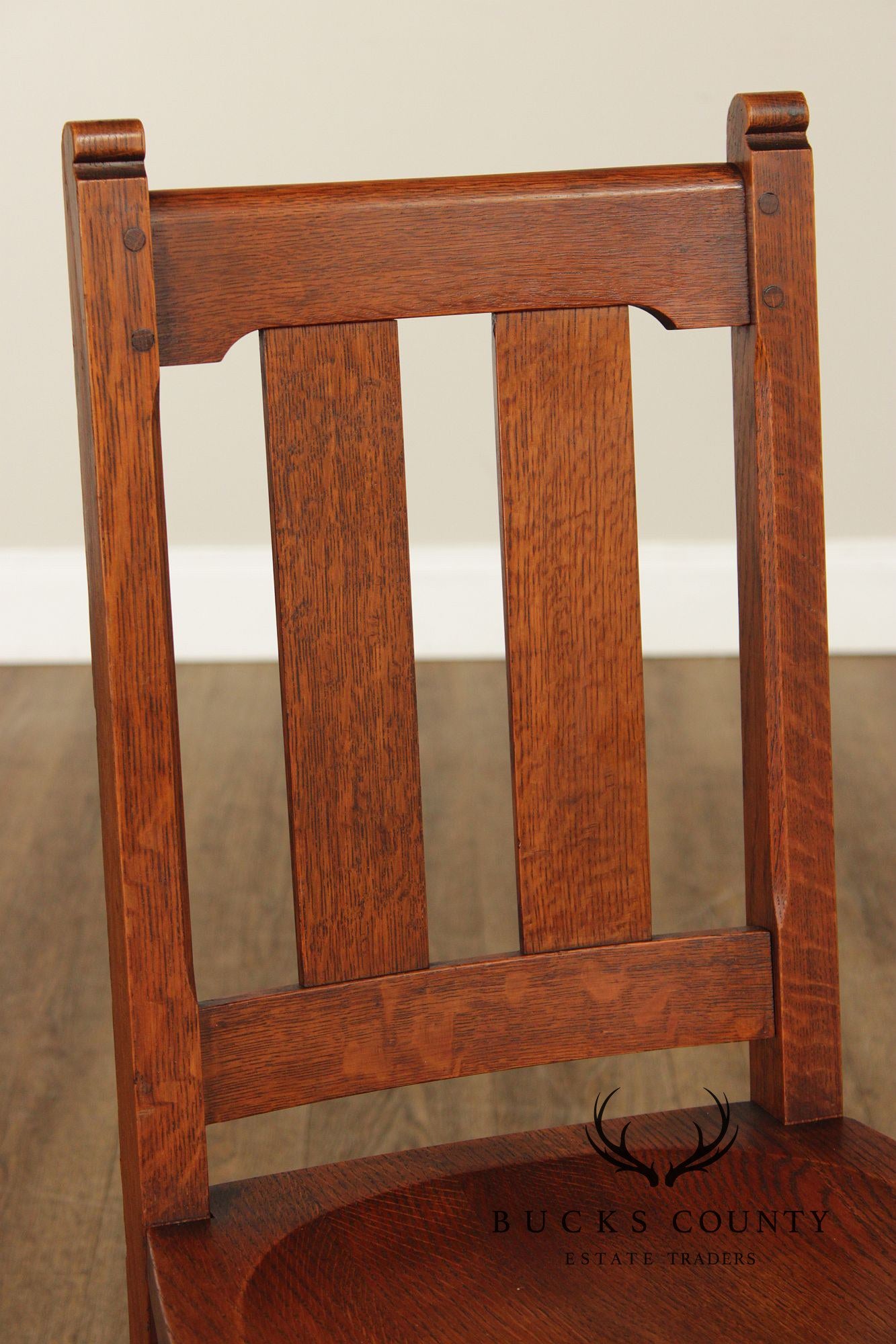 Charles Limbert Antique Mission Oak Desk Chair