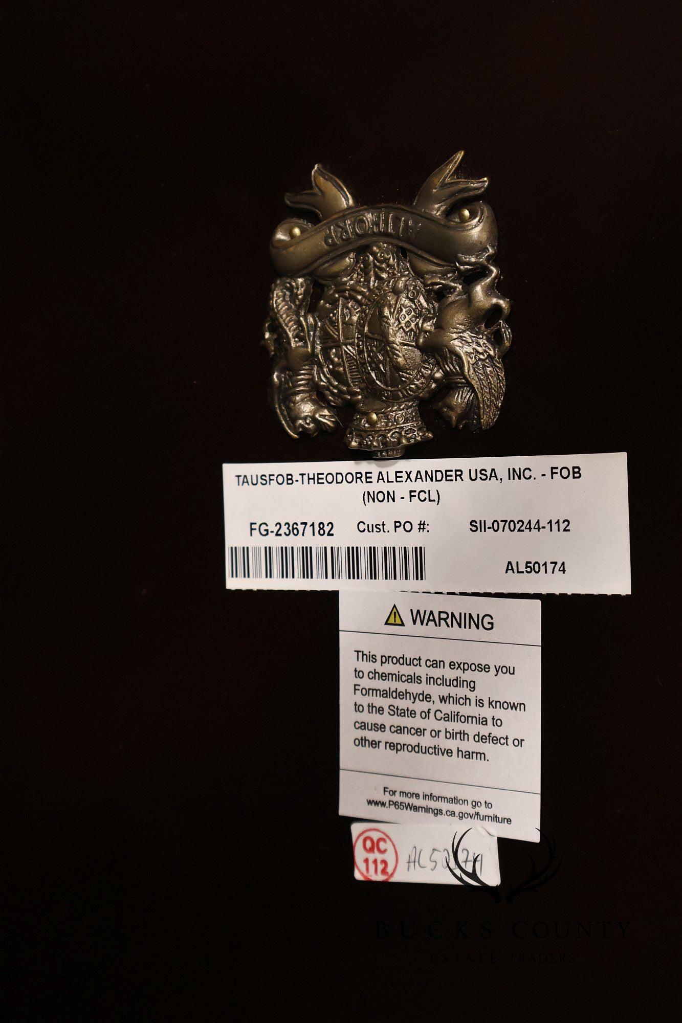 Theodore Alexander Pair of 'After Dinner Drinks' Mahogany Side Tables