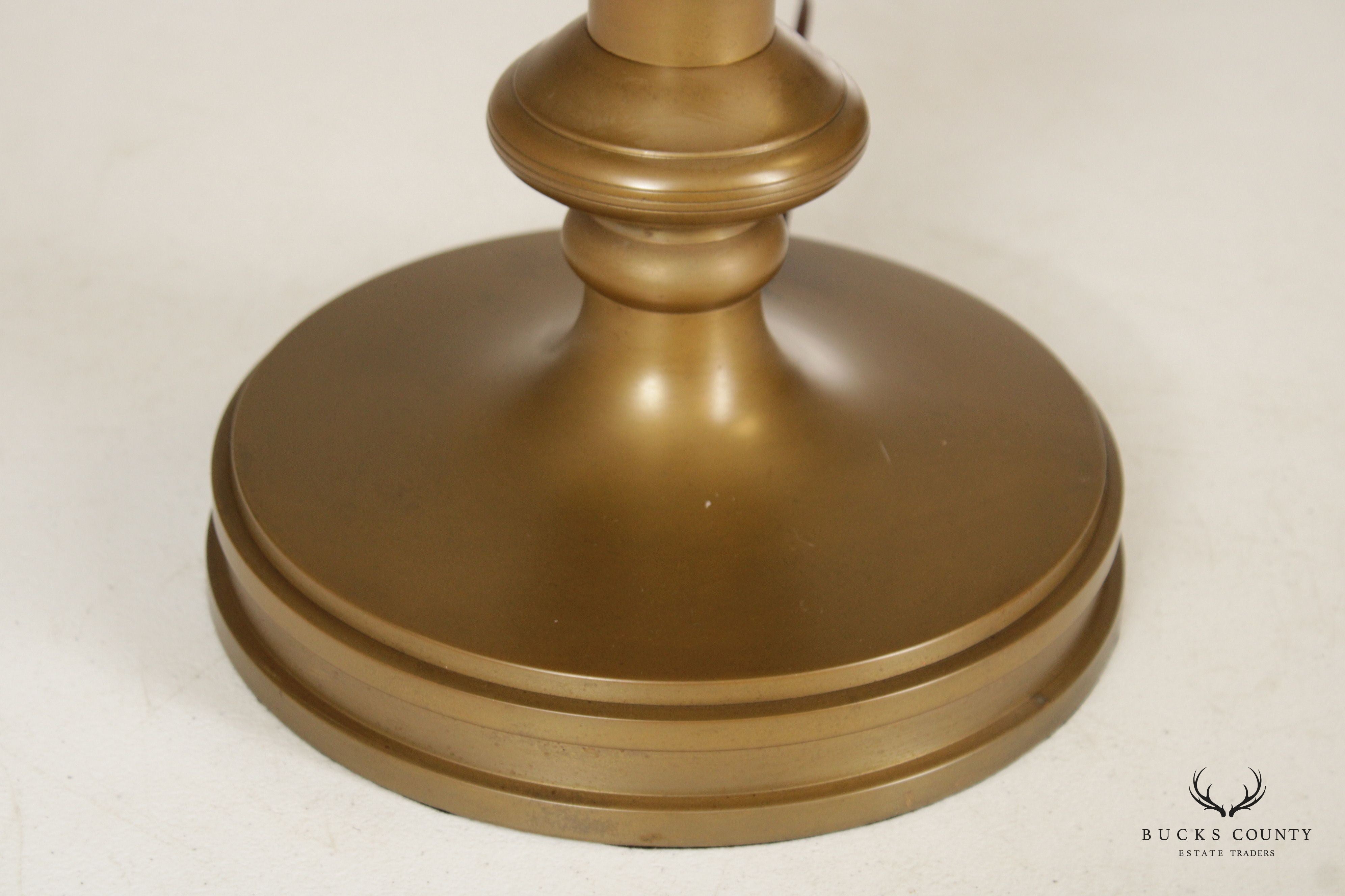 Neoclassical Style Patinated Brass Urn Form Table Lamp