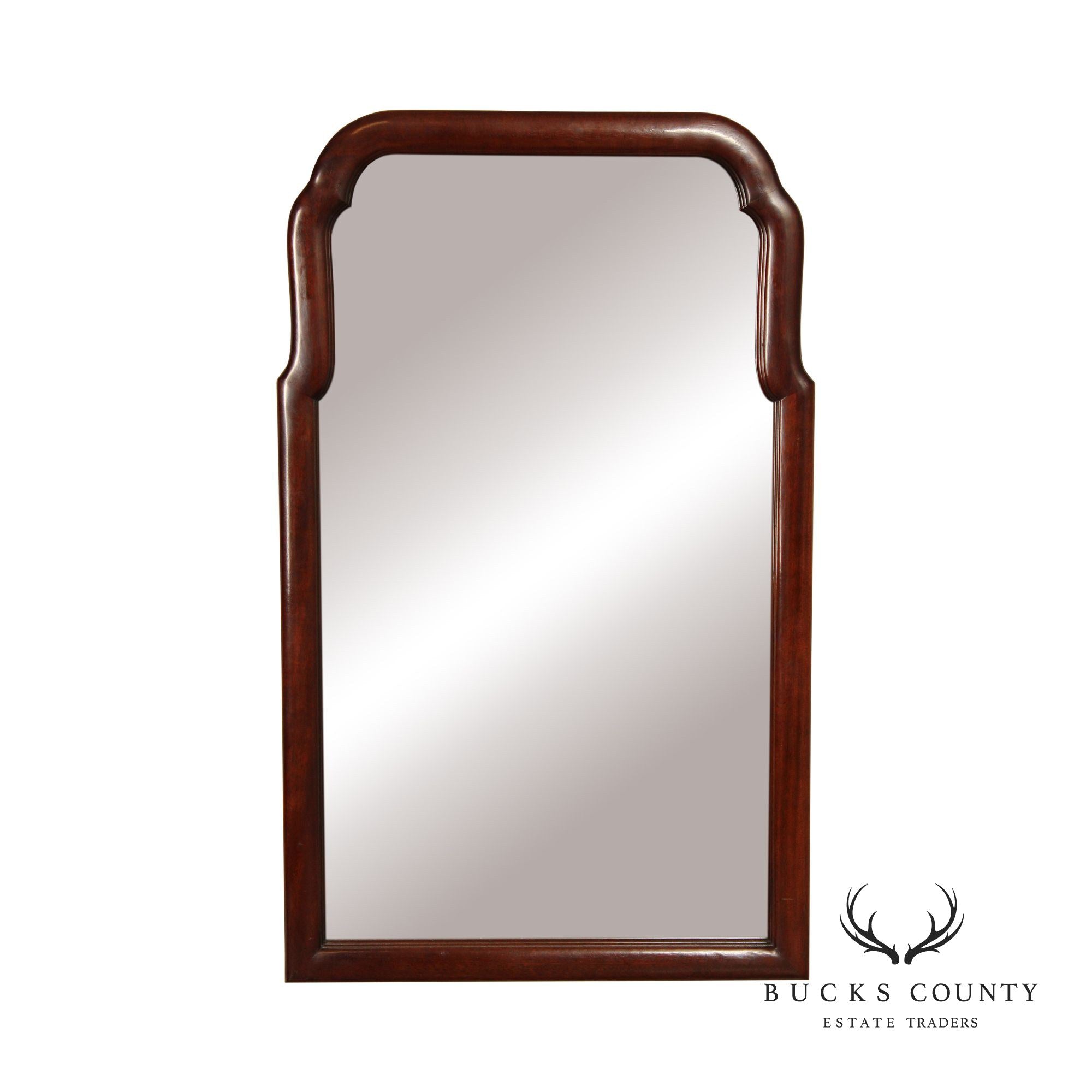 Stickley Queen Anne Style Mahogany Wall Mirror