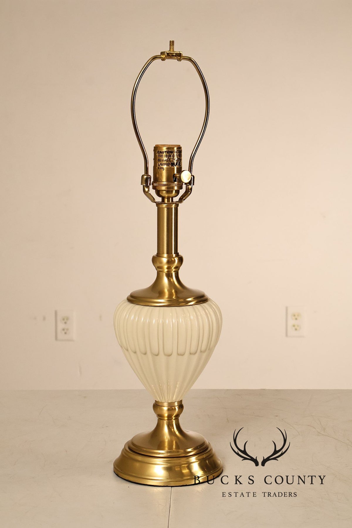 Quoizel Lenox Porcelain and Brass Urn Form Table Lamp