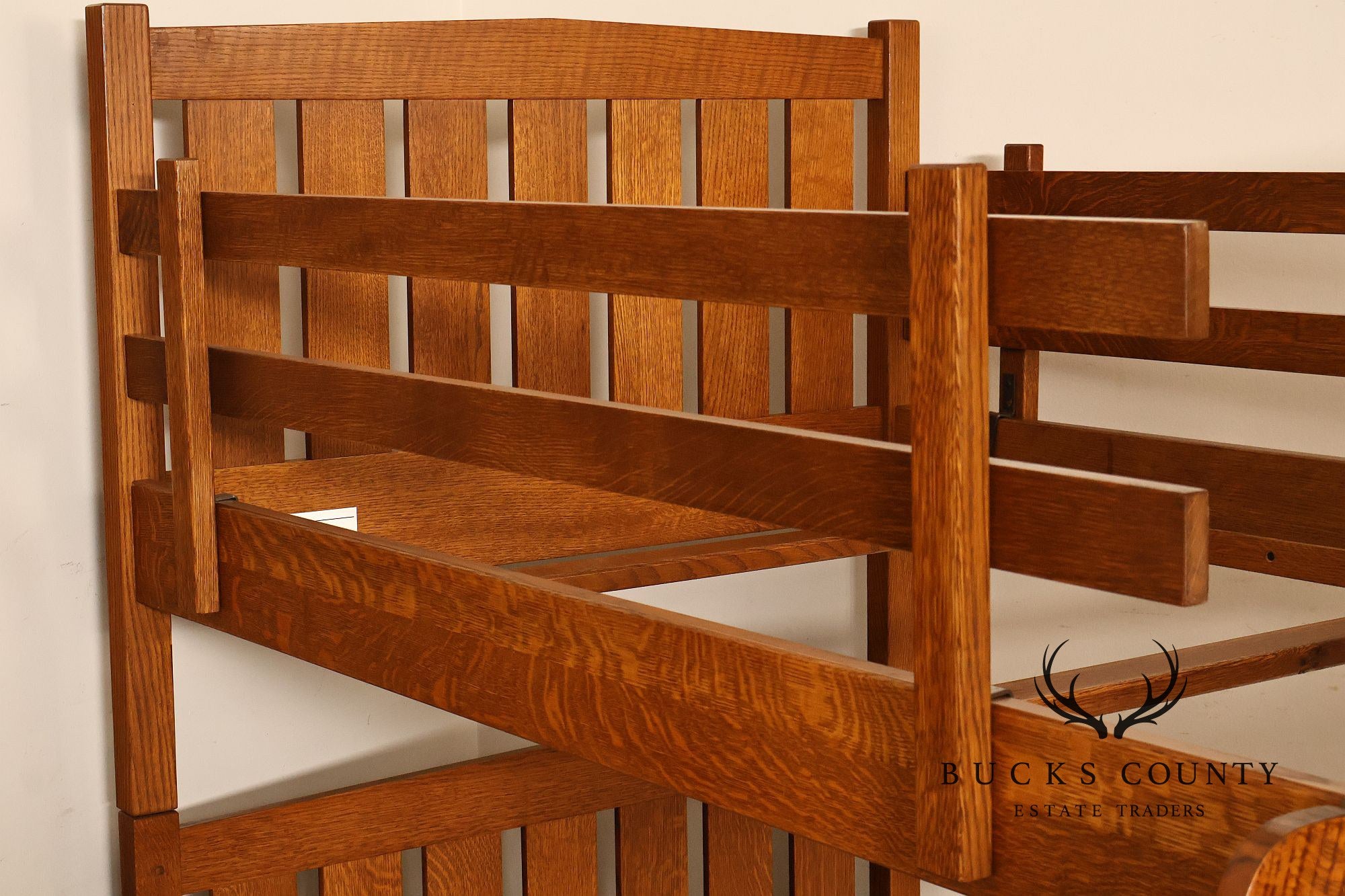 Stickley Mission Collection Oak Twin Over Twin Bunk Bed