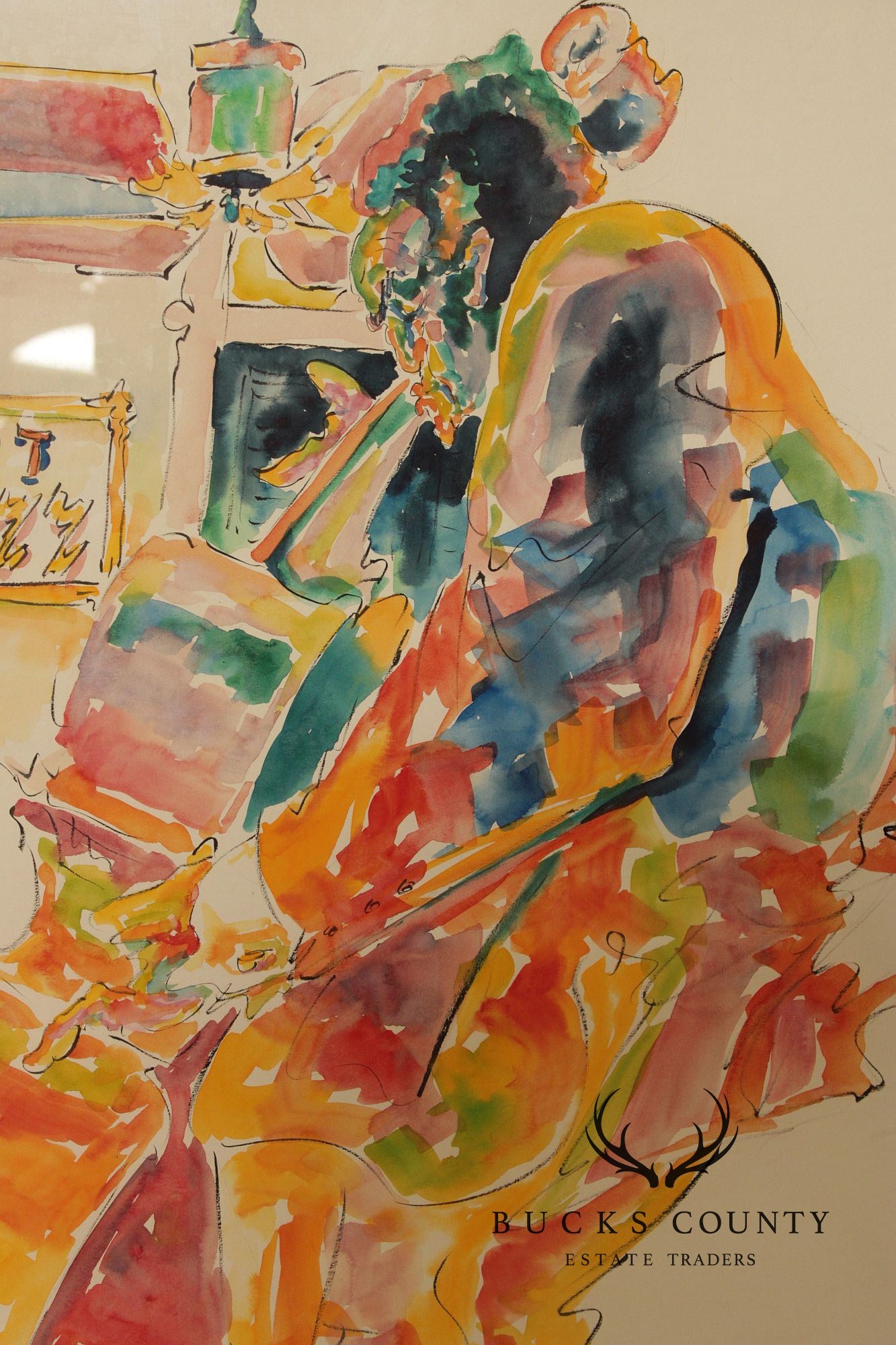 Michael Smiroldo Watercolor Painting, Jazz Band