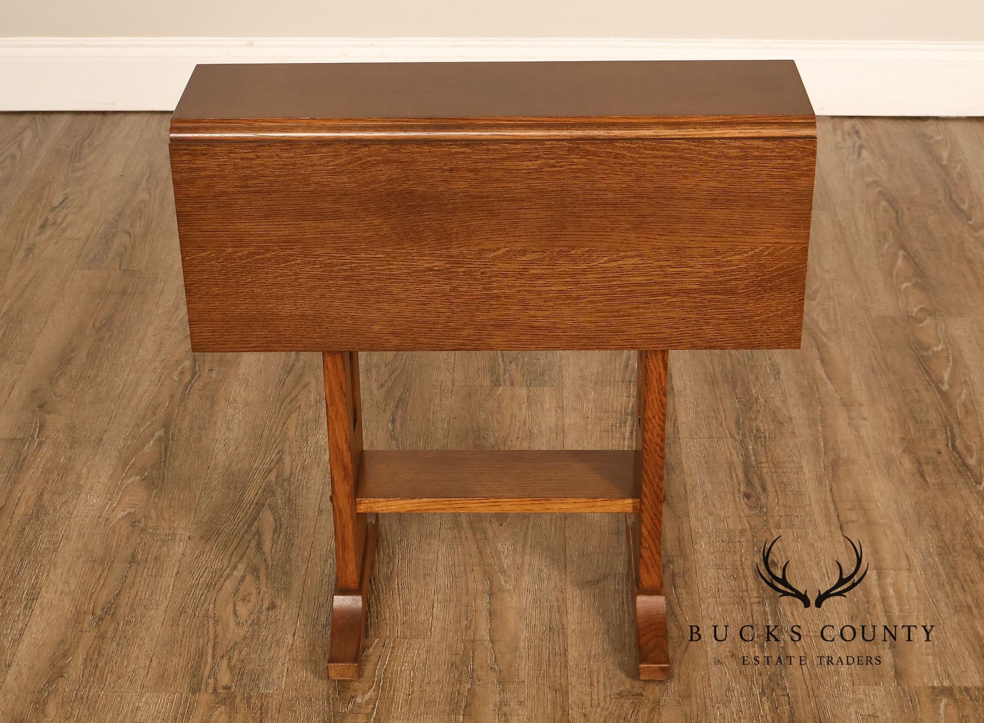 Stickley Mission Collection Oak Drop Leaf Side Table