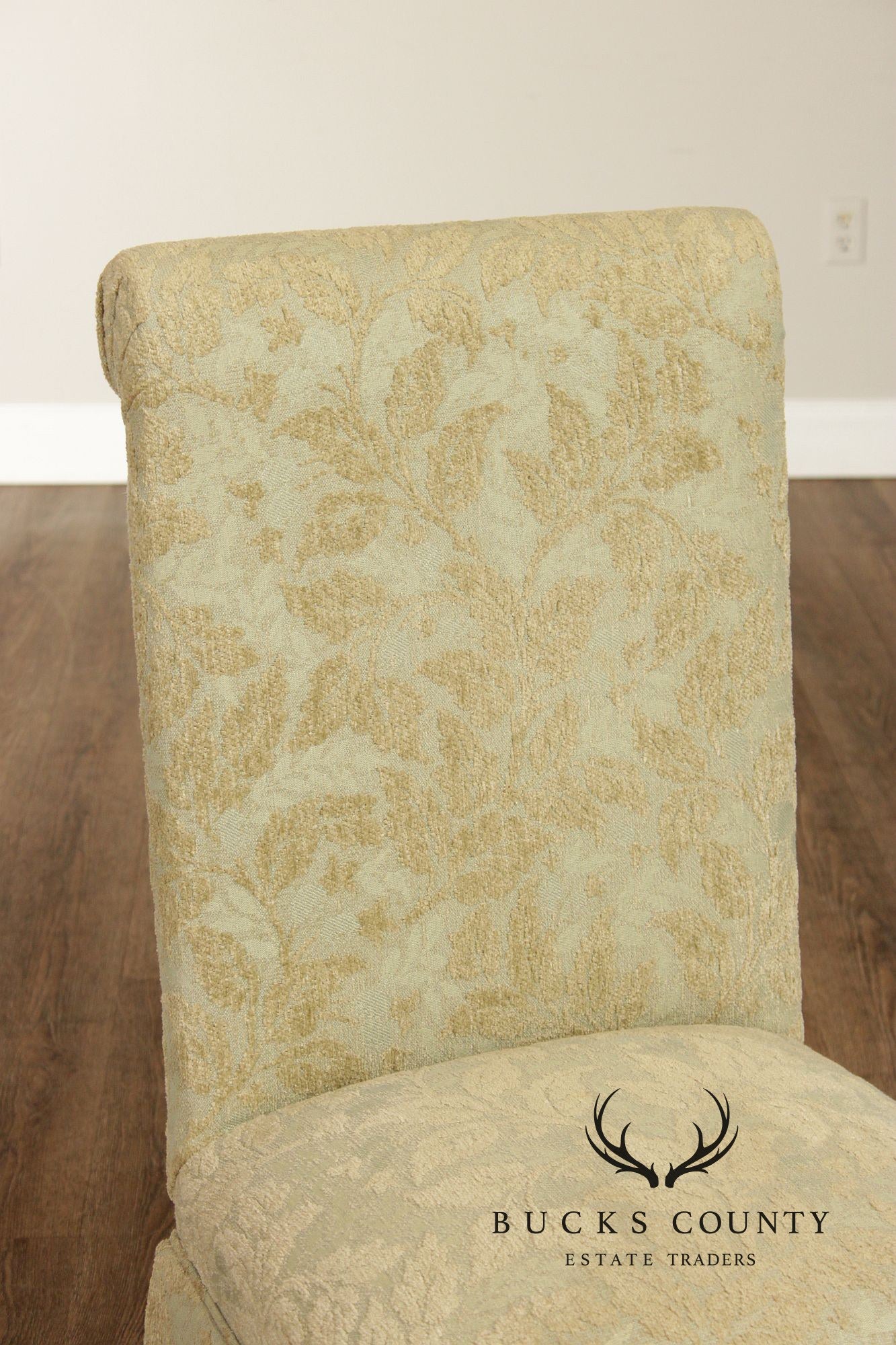 Pair of Upholstered Slipper Dining  Side Chairs