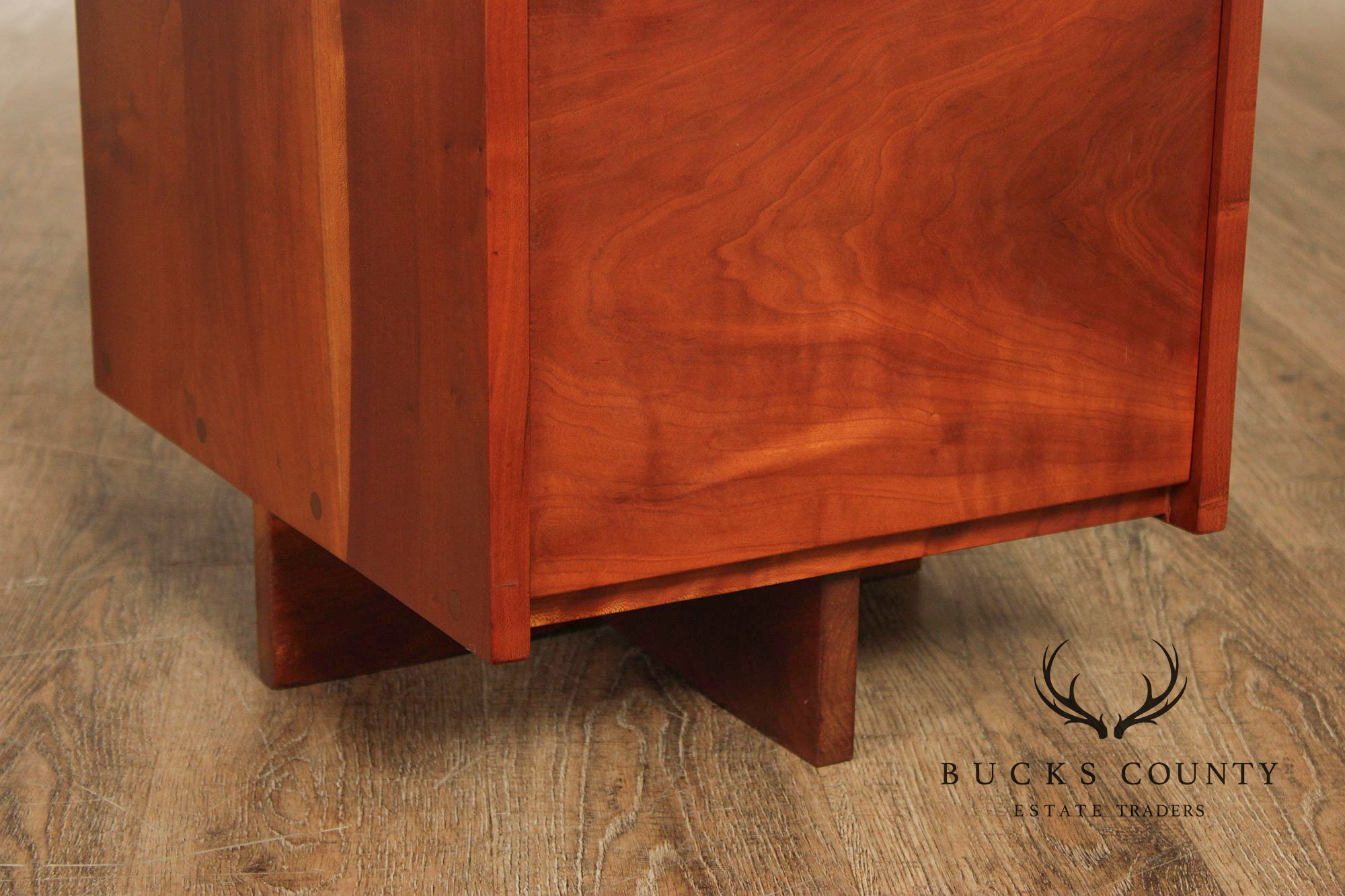 George Nakashima Single Pedestal Cherry Writing Desk