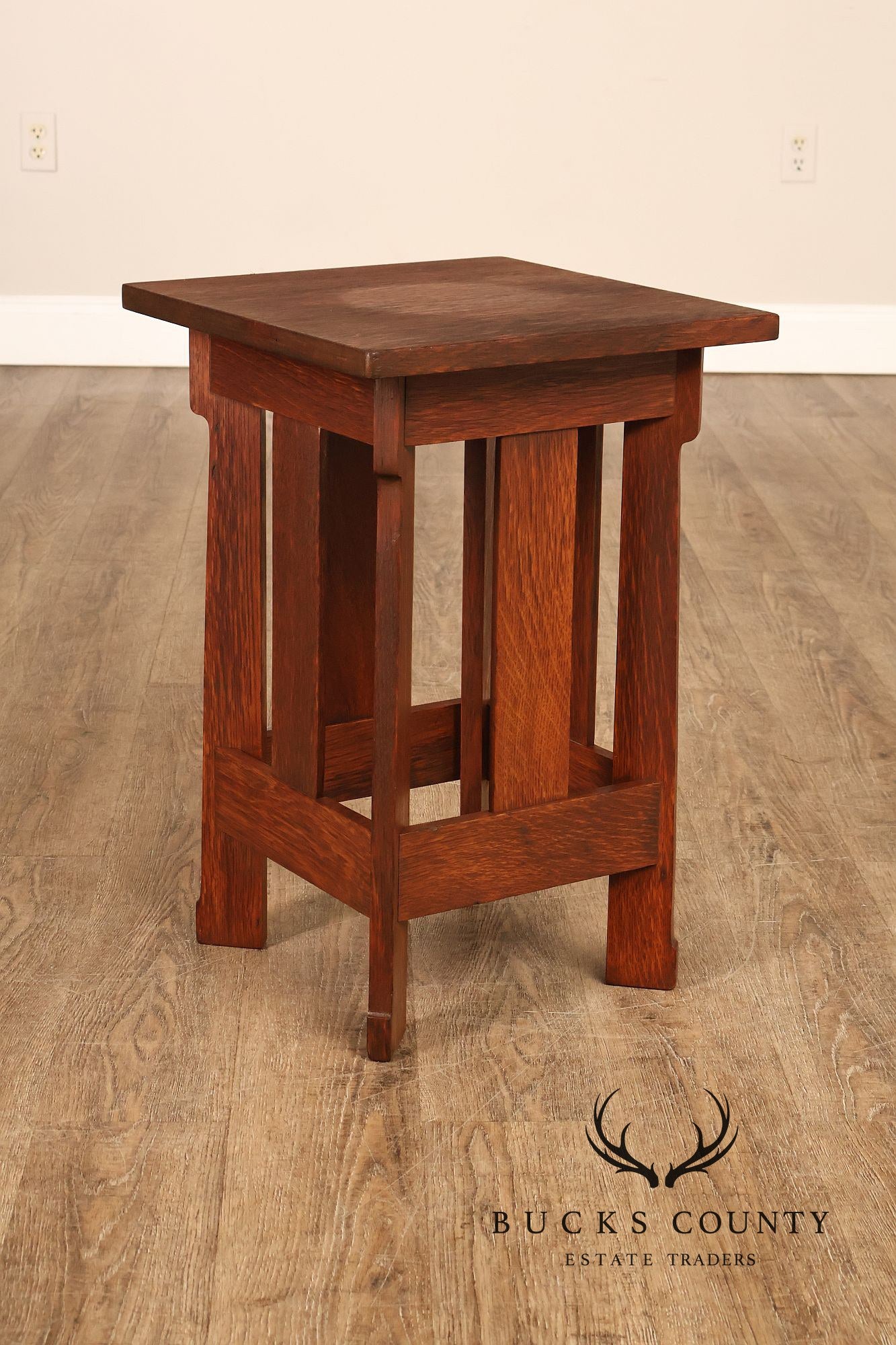 Stickley Brothers Antique Mission Oak Tabouret