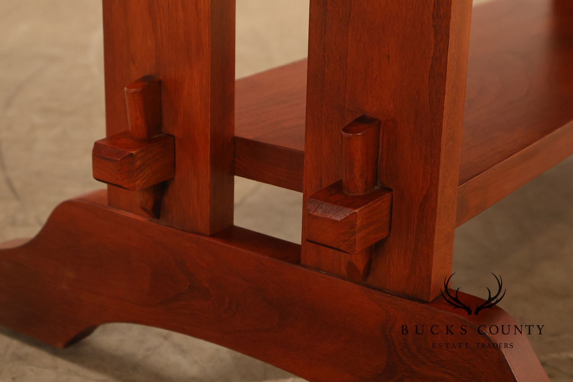 Stickley Mission Collection Pair of Cherry Roycroft Little Journeys Tables