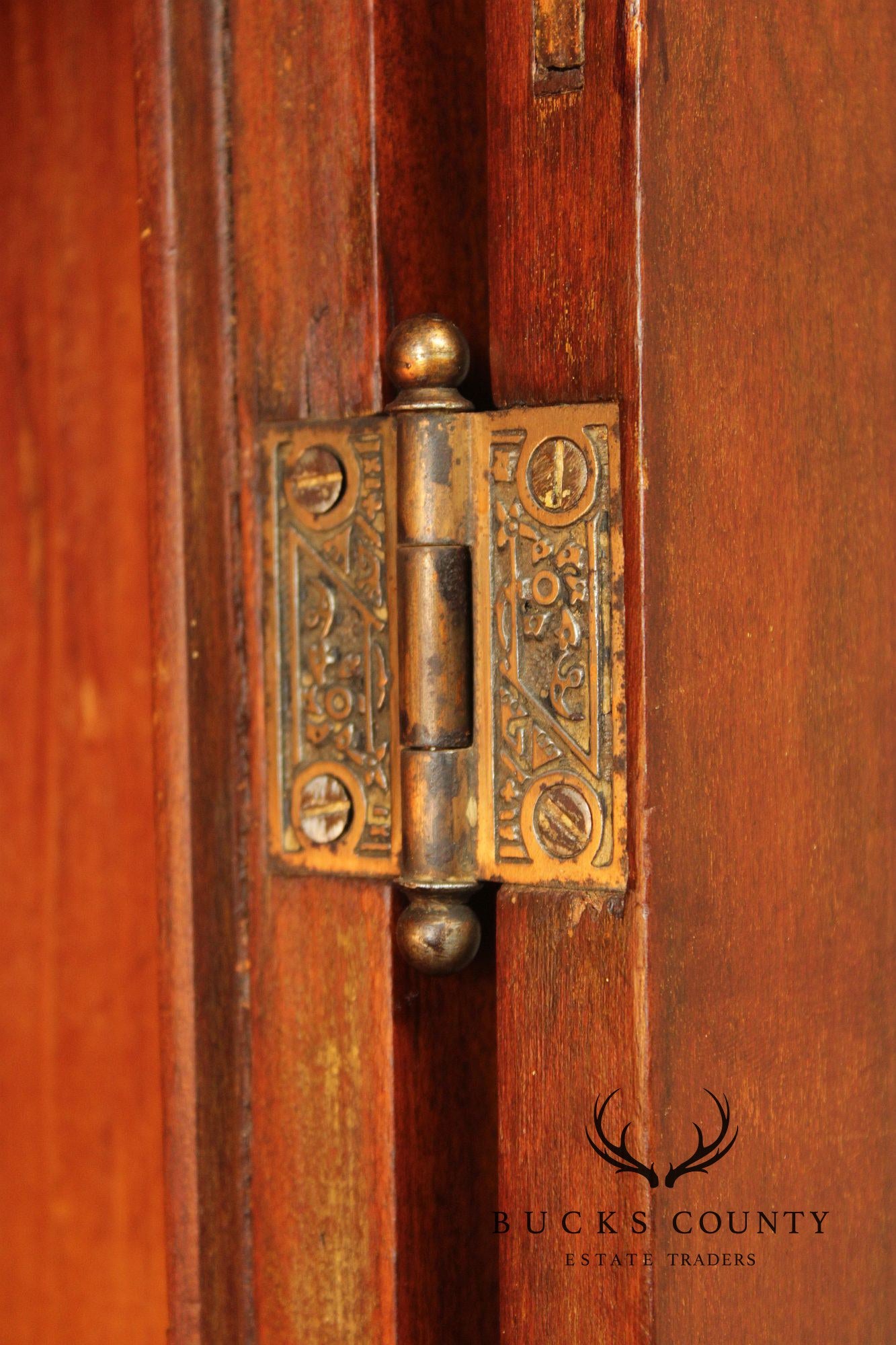 Antique Country Pine Two Door Pantry Cupboard