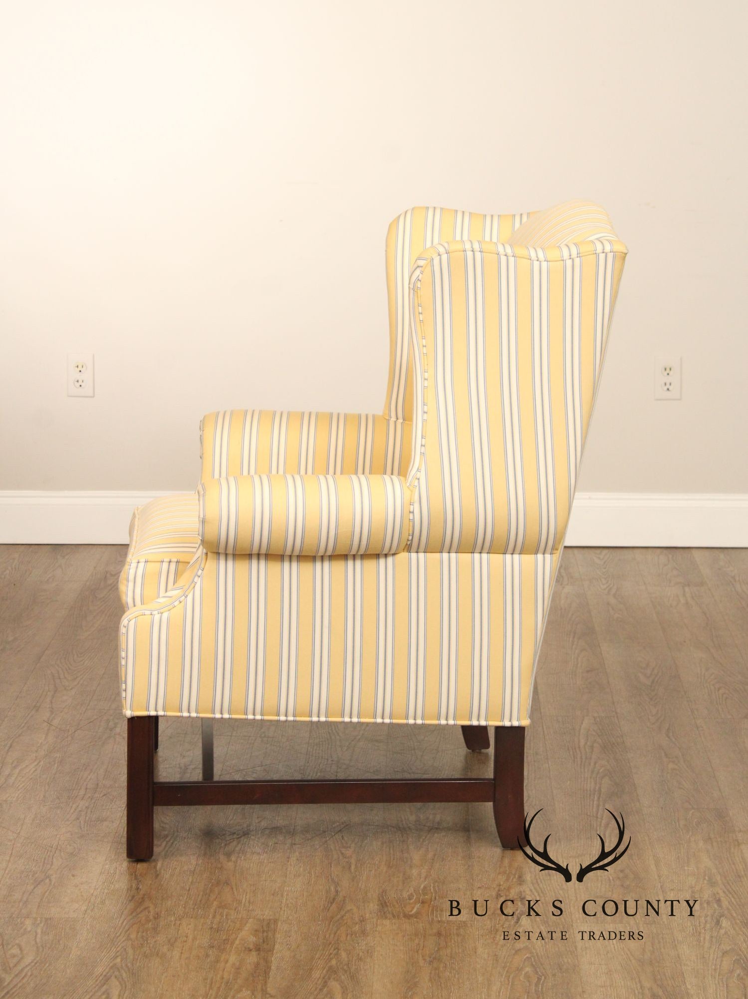 Ethan Allen Chippendale Style Wingback Chair