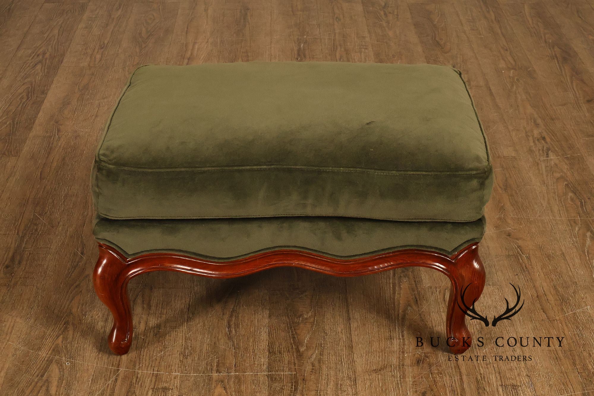 Hickory Chair Mark Hampton Collection Louis XV Style Upholstered Lounge Chair And Ottoman