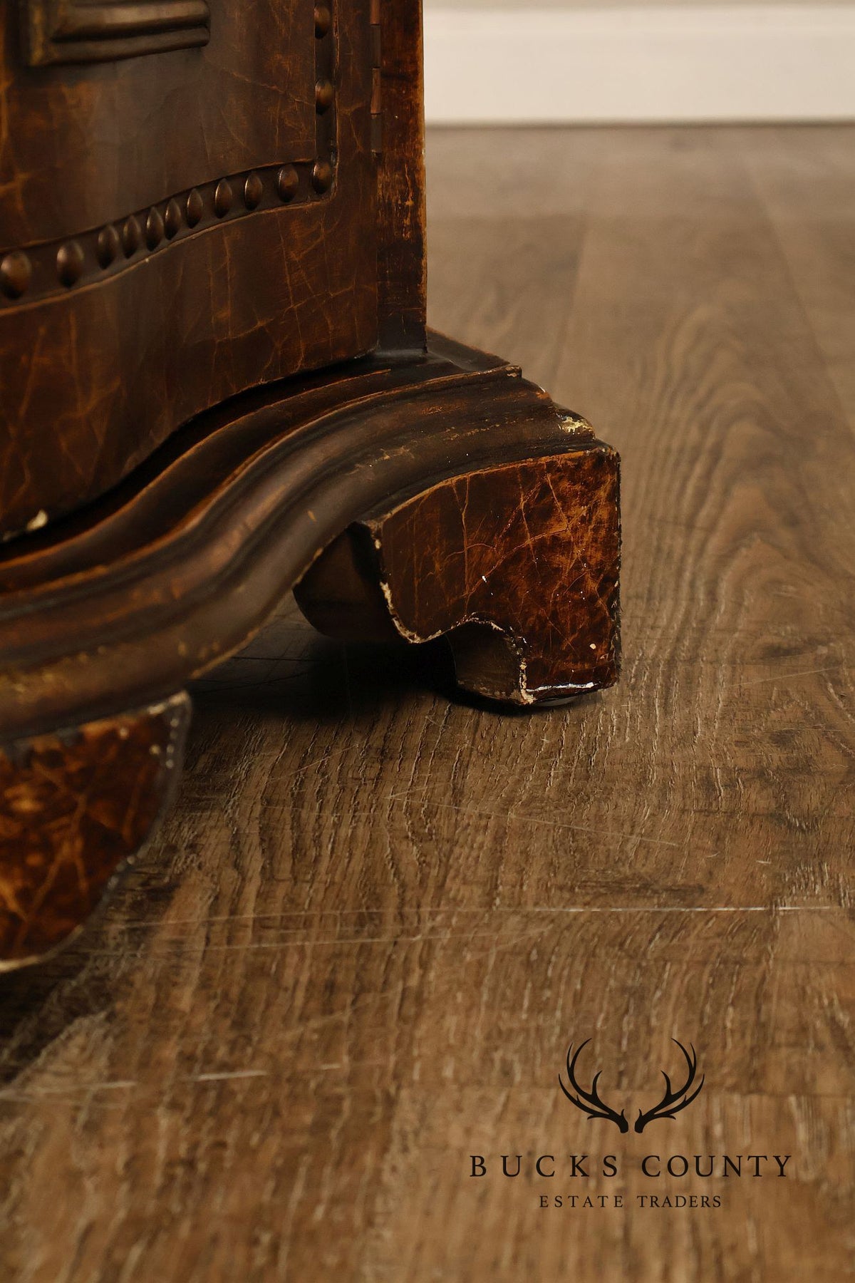 Spanish Colonial Style Faux Leather Sideboard