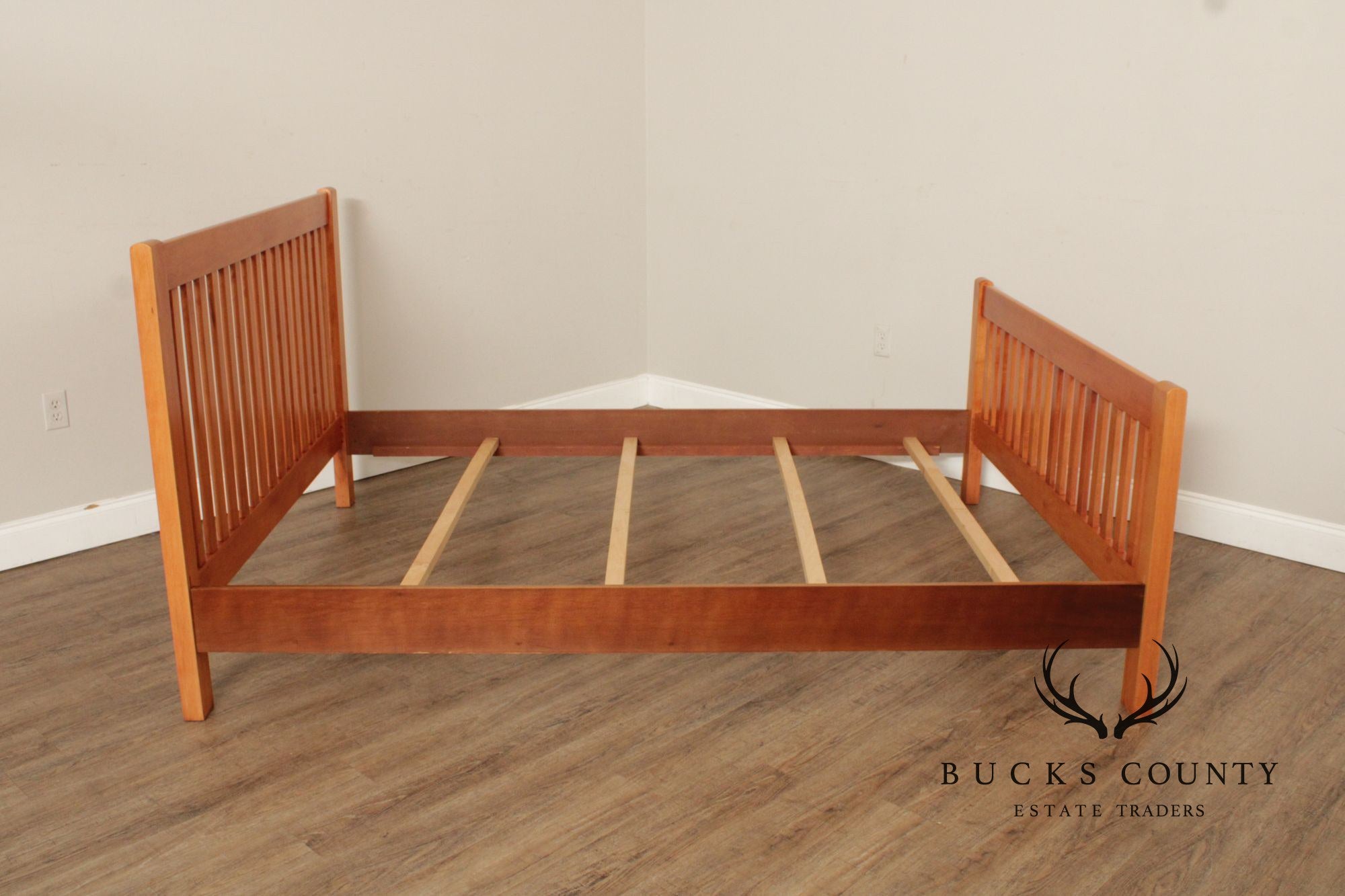 Mission Style Maple Queen Size Bed Frame