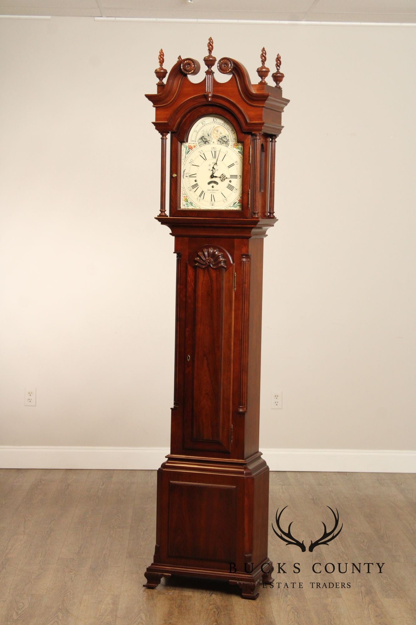 Sligh John Goddard Cherry Newport Grandfather Clock