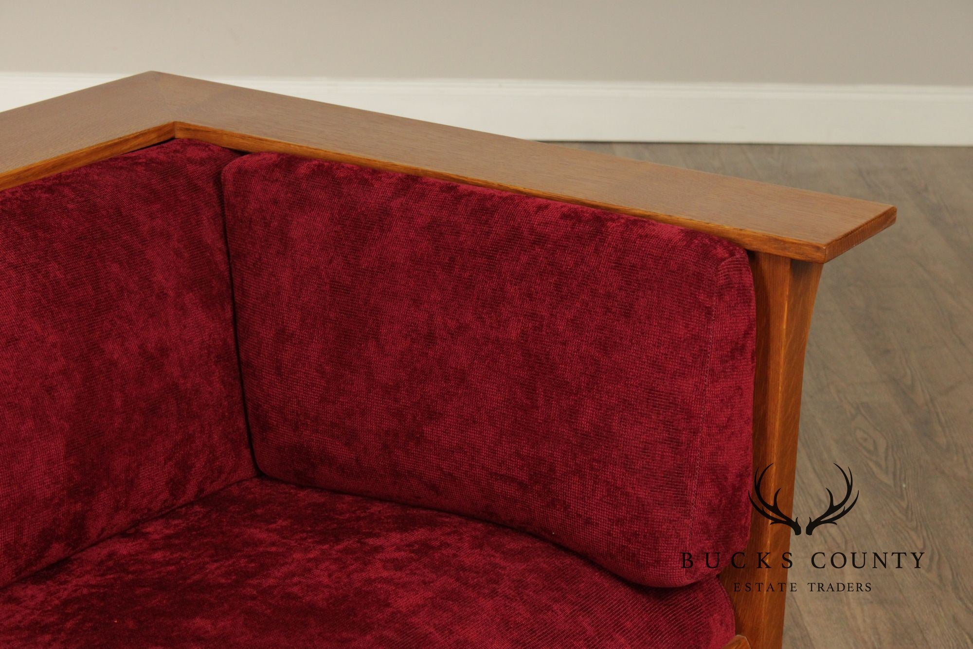 Stickley Mission Collection Oak Prairie Loveseat Sofa