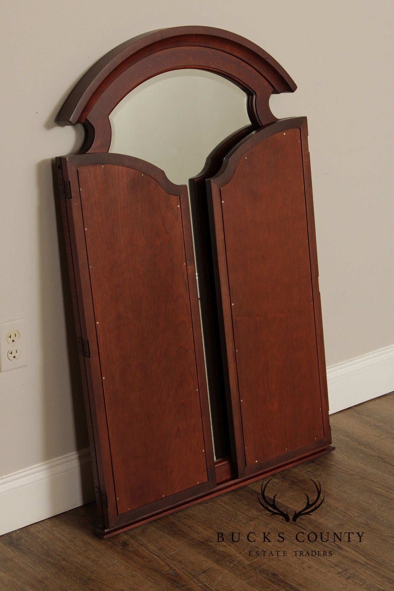 Durham Furniture Maple Tri-Fold Dresser Mirror