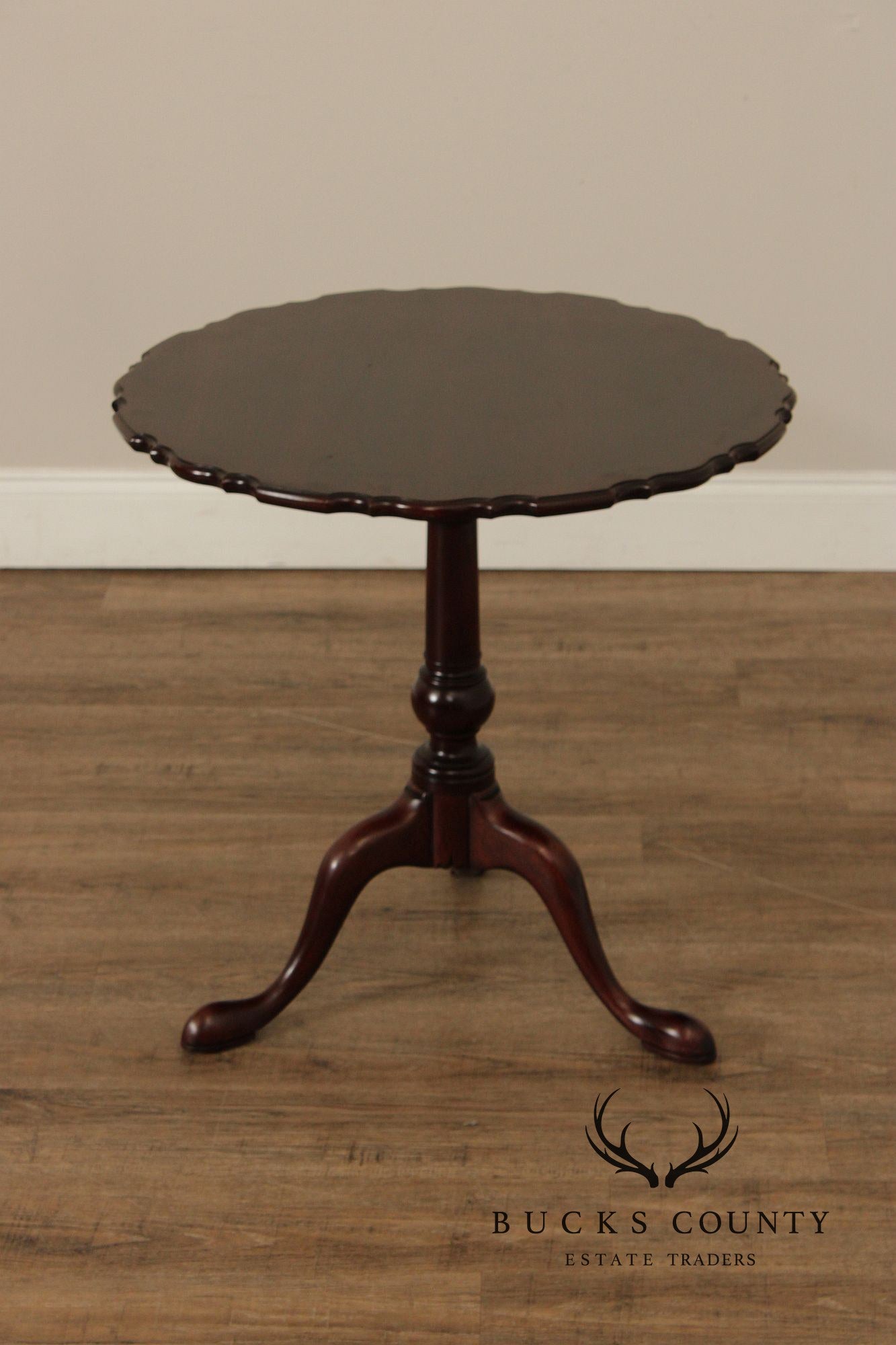 Stickley Federal Style Mahogany Pie Crust Tea Table