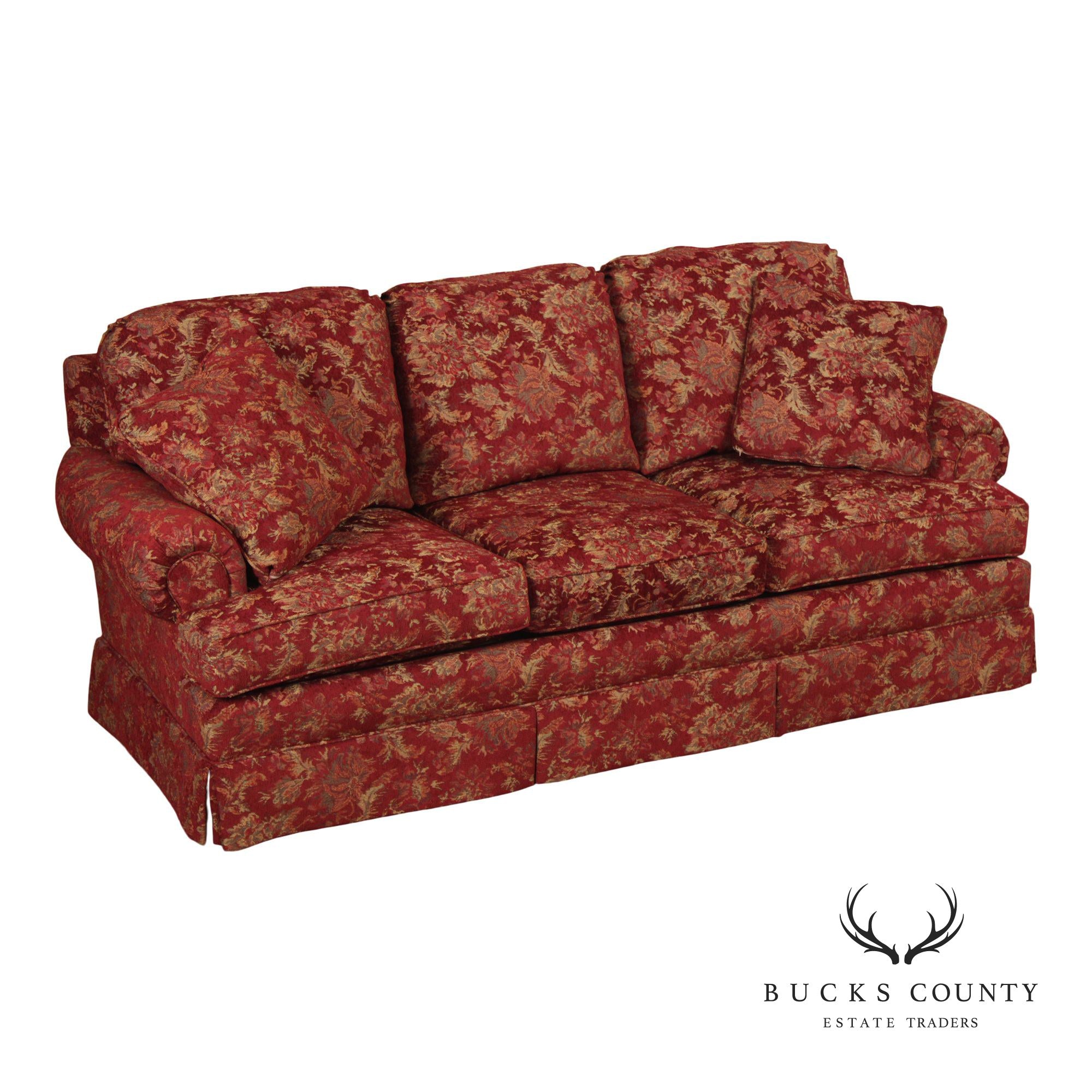 Pennsylvania House Three-Seat Floral Sofa