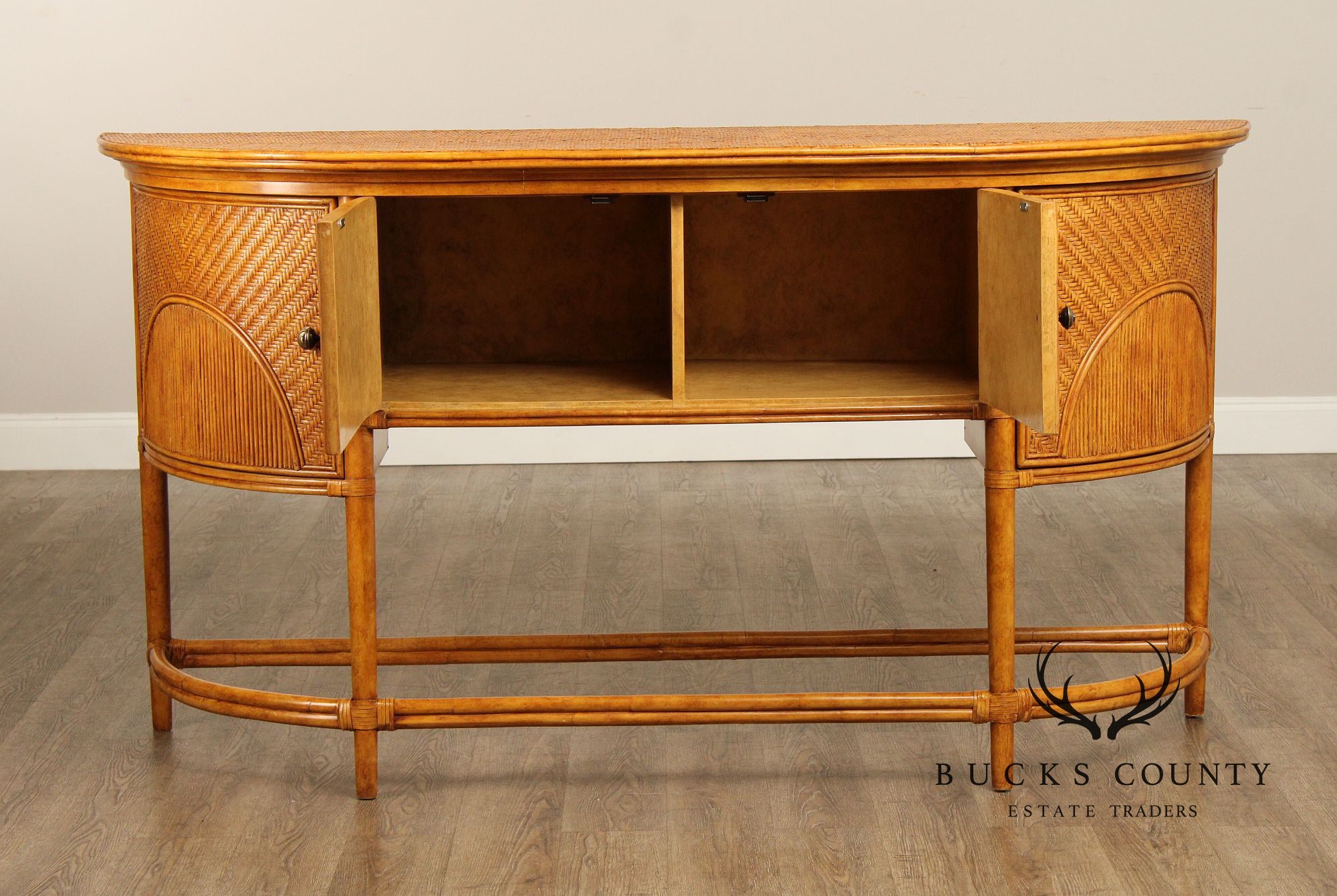 Quality Rattan Demilune Sideboard