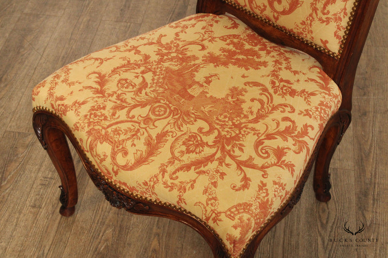 Henredon French Louis XV Style Set of Eight Carved Dining Chairs