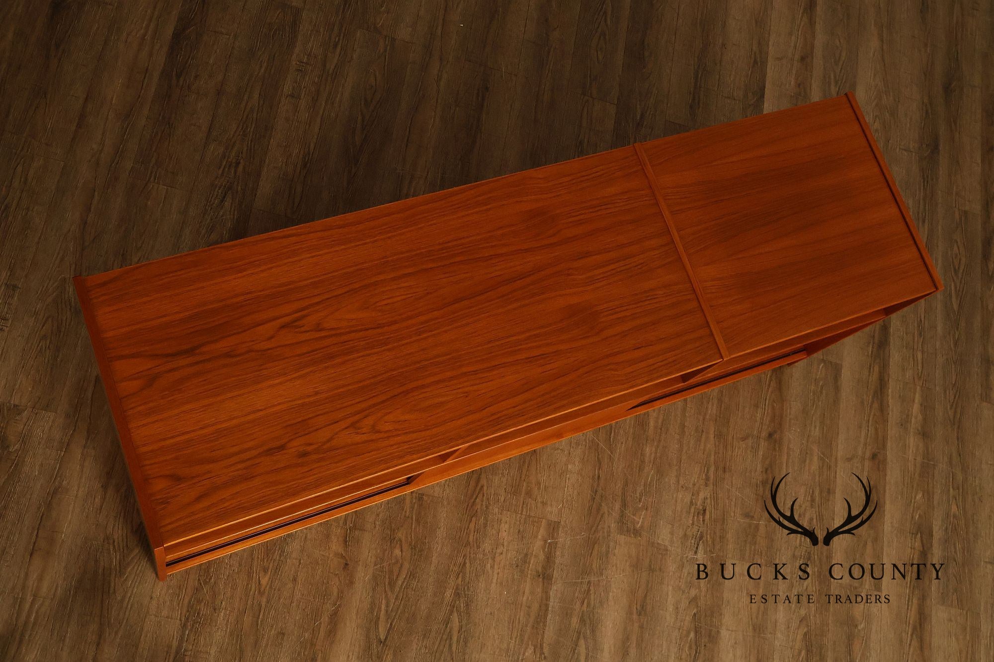 Danish Modern Teak Media Console Cabinet