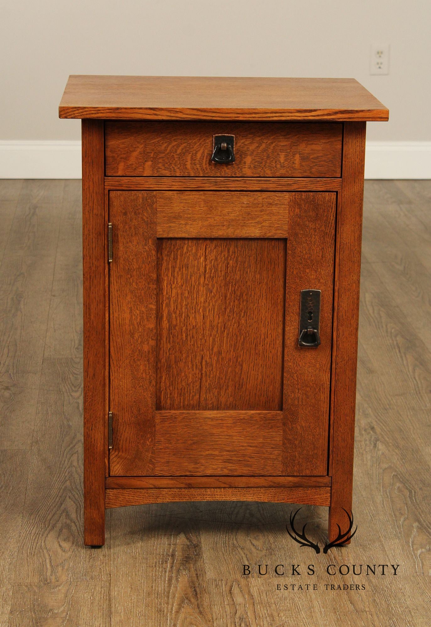 Stickley Mission Collection Oak Nightstand Cabinet