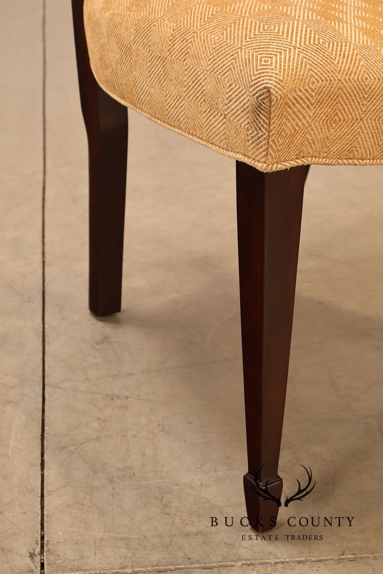 Baker Hepplewhite Style Pair of Mahogany Side Chairs