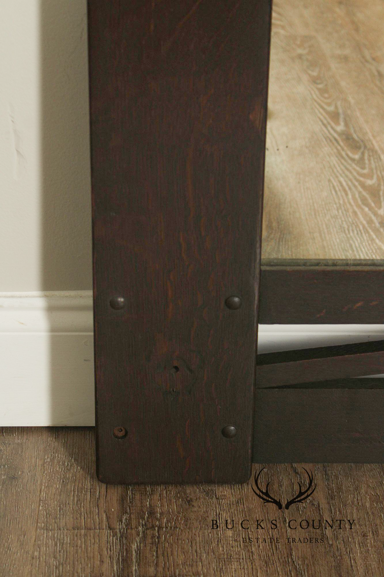 Arts and Crafts Oak Wall Mirror