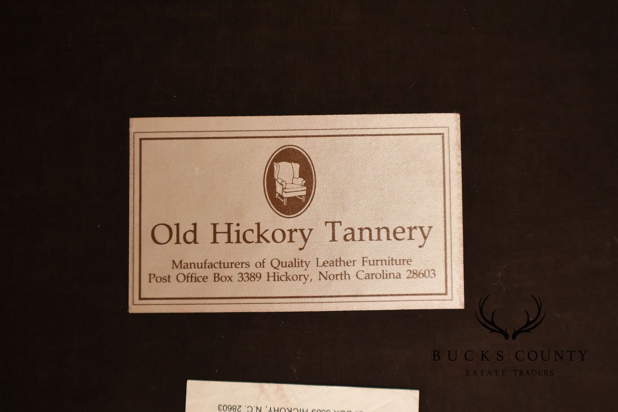 Old Hickory Tannery Burgundy Leather Nailhead Trim Club Chair