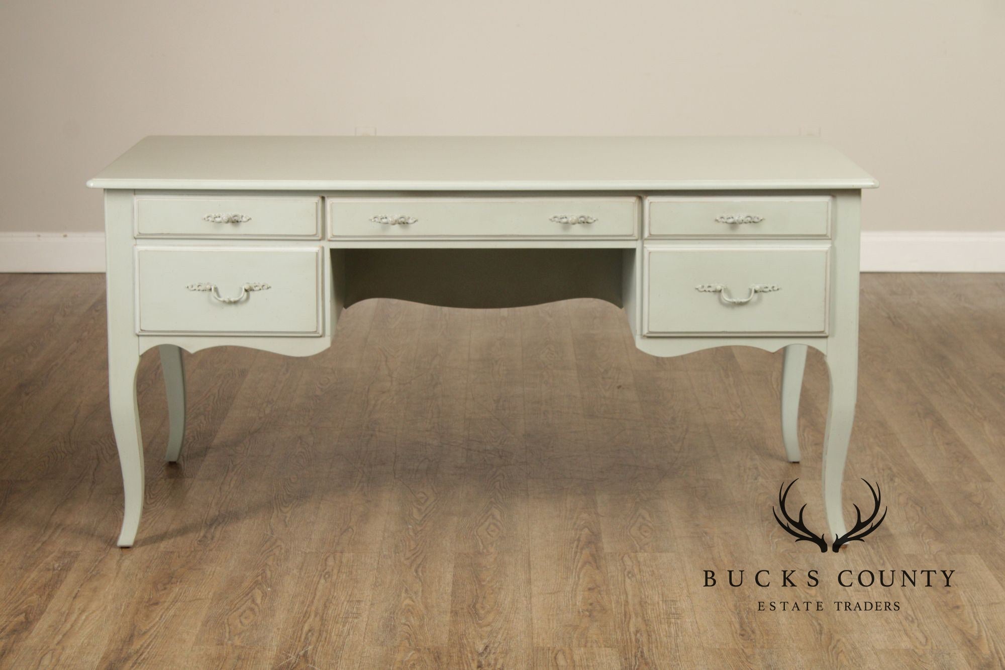Ethan Allen 'Maison' Painted Executive Writing Desk