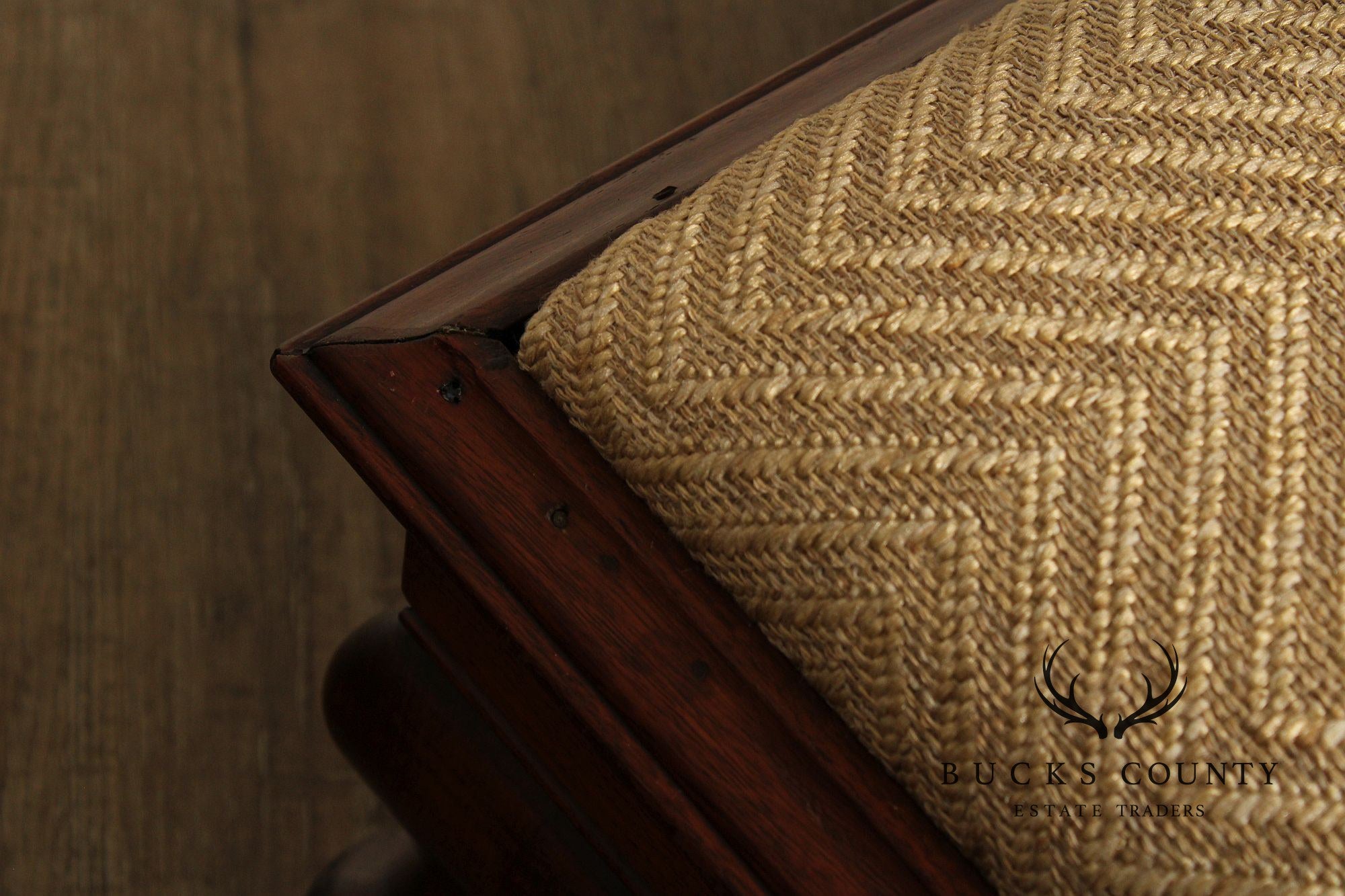 Vintage Mahogany Queen Anne Style Footstool