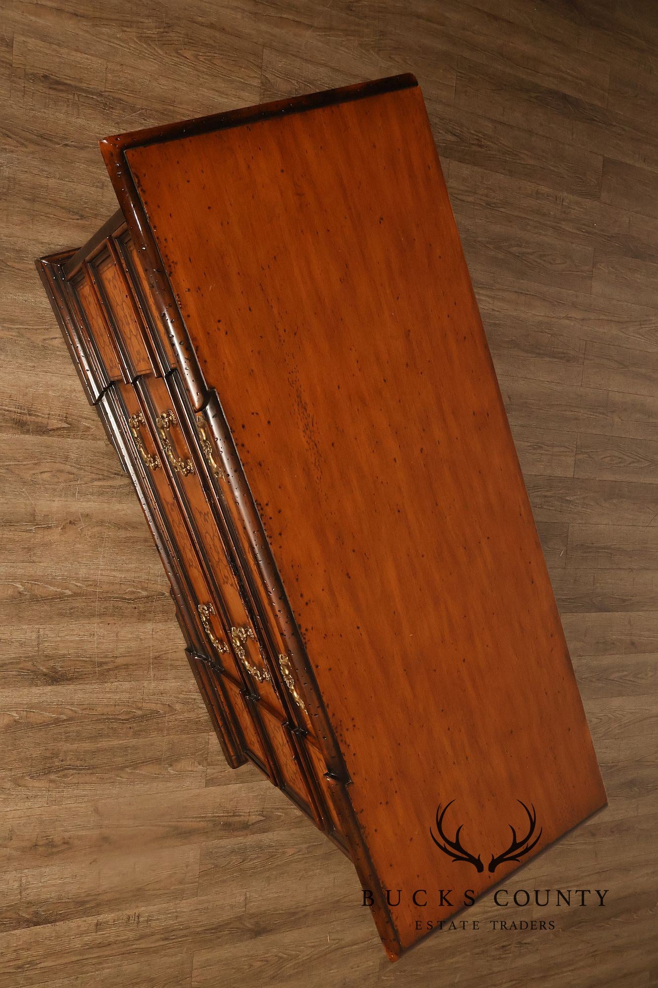Theodore Alexander Chateau Du Vallois Inlaid Three Drawer Dresser