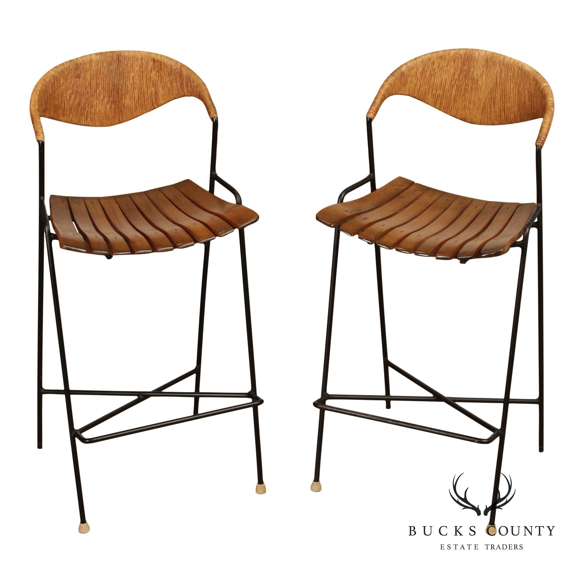 Pair of Mid Century Modern Bar Stools