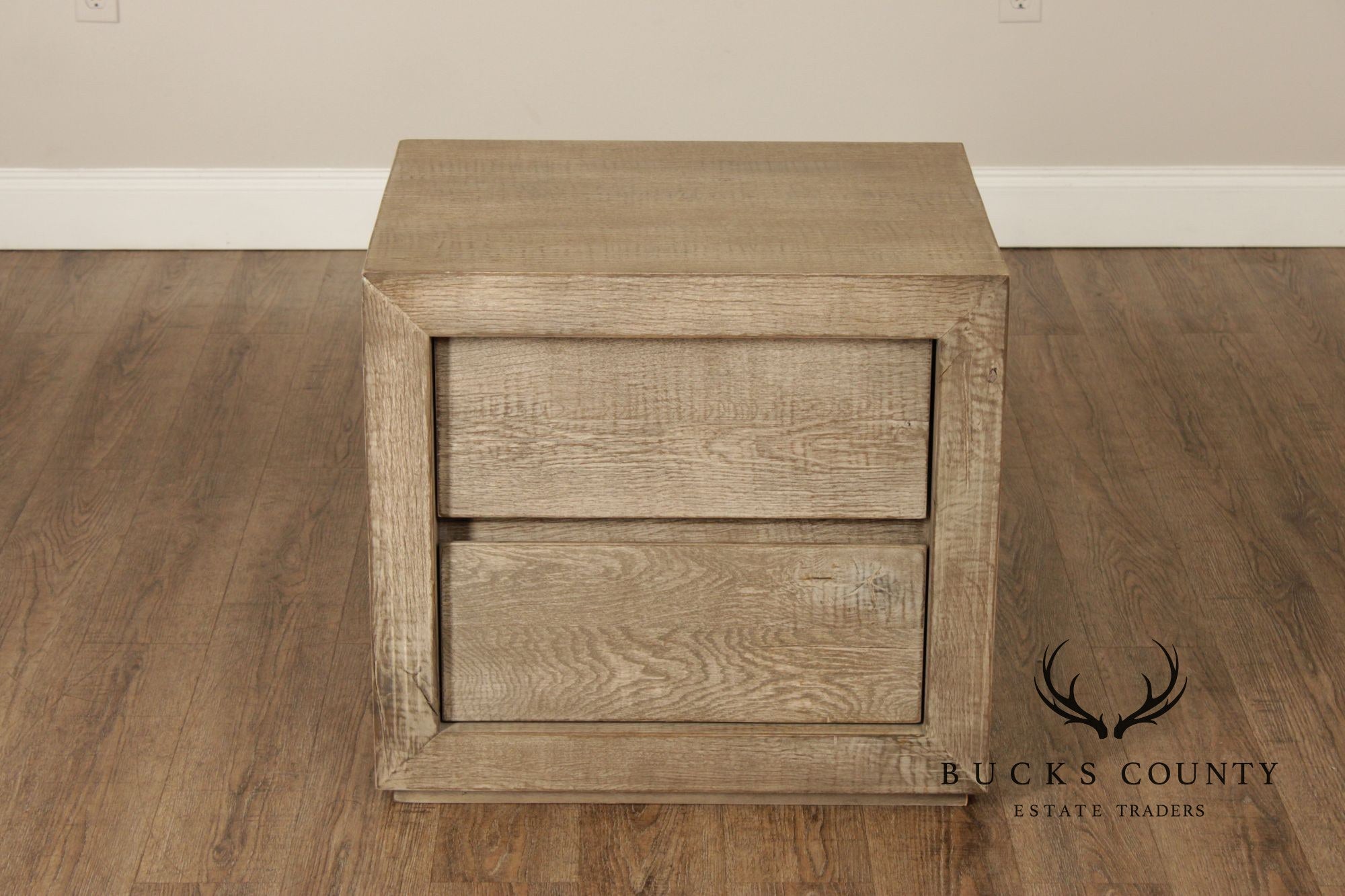 Restoration Hardware Reclaimed Oak Closed Nightstand